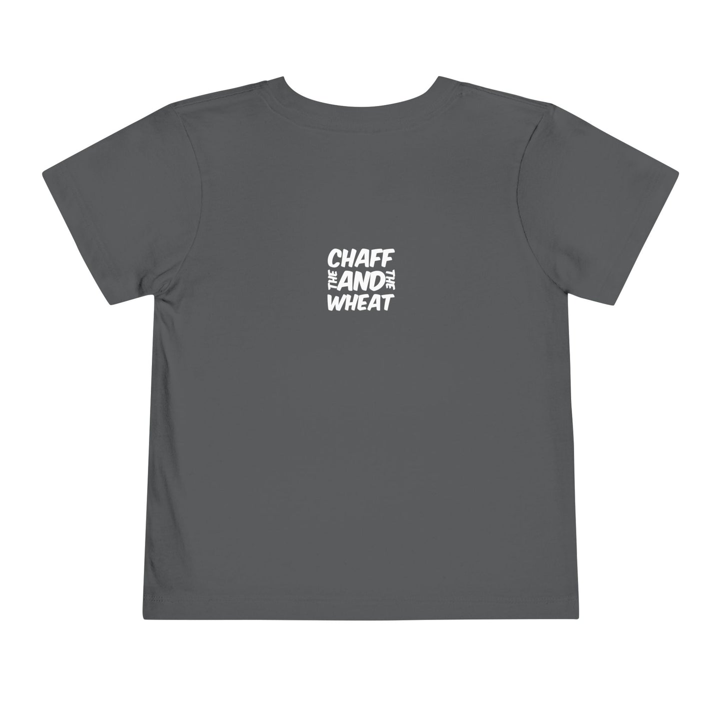 'I declare to you the gospel' - Front Text, Light-Lettered Edition - (9 Color Options) - Toddler Short Sleeve Tee