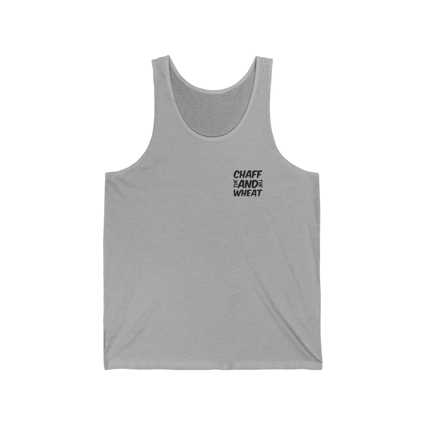 'I declare to you the gospel' - Back Text, Dark Lettered Edition - (4 Color Options) - Adult Unisex Jersey Tank