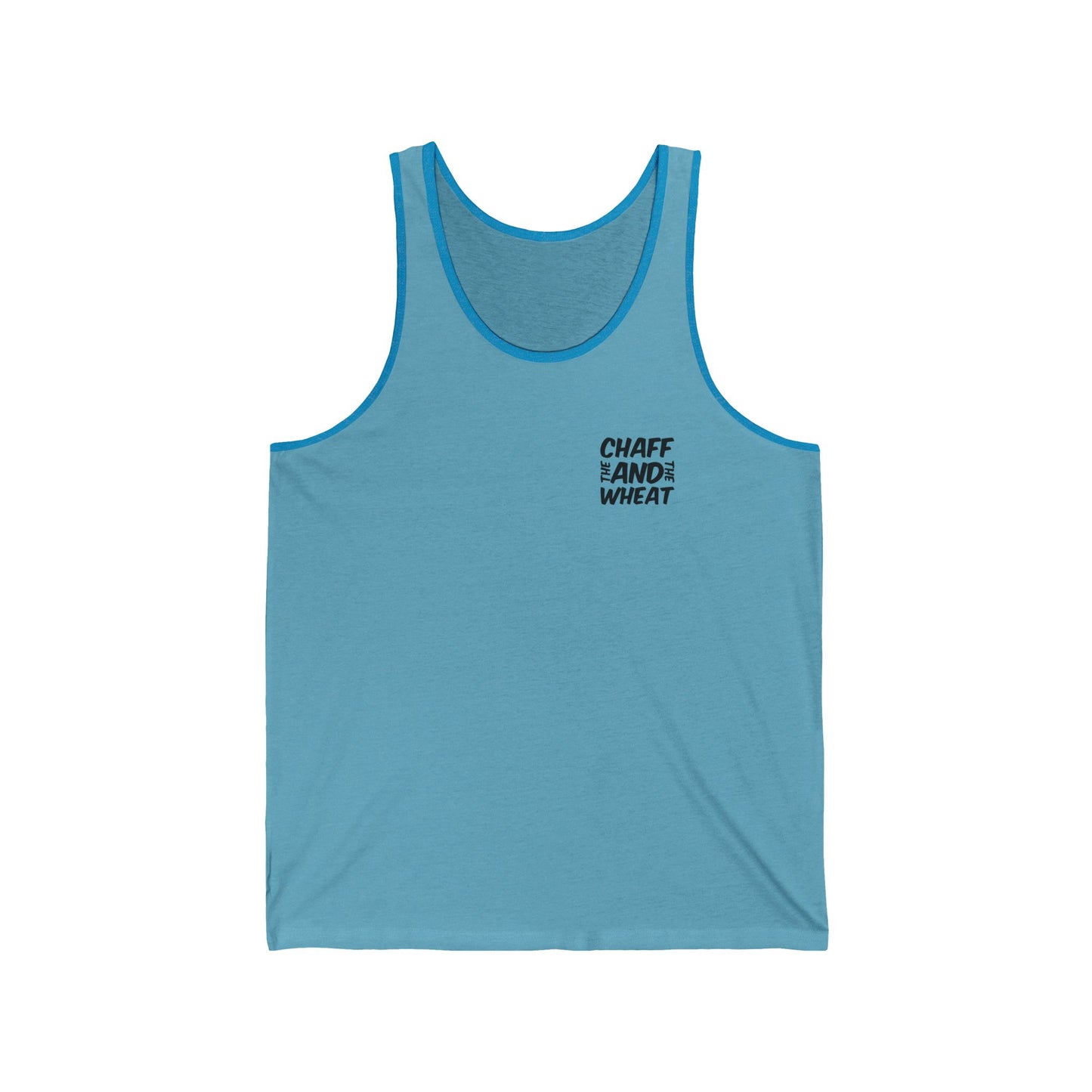 'I declare to you the gospel' - Back Text, Dark Lettered Edition - (4 Color Options) - Adult Unisex Jersey Tank