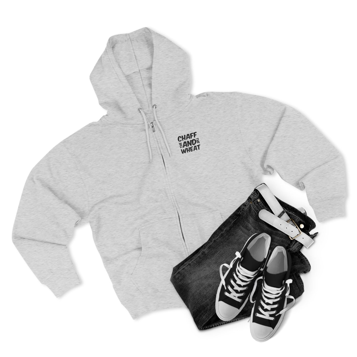 'I declare to you the gospel' - Dark Lettered Edition - (3 Color Options) - Adult Unisex Zip Hoodie