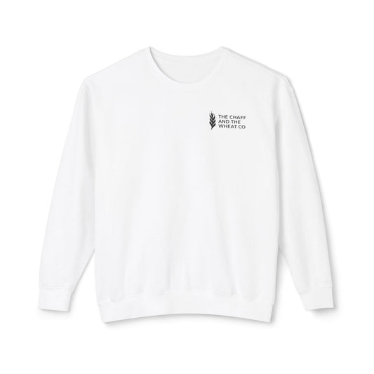 The Gospel - Adult Unisex Crewneck Sweatshirt - Back Text, Dark Lettered Edition - (12 Colors)