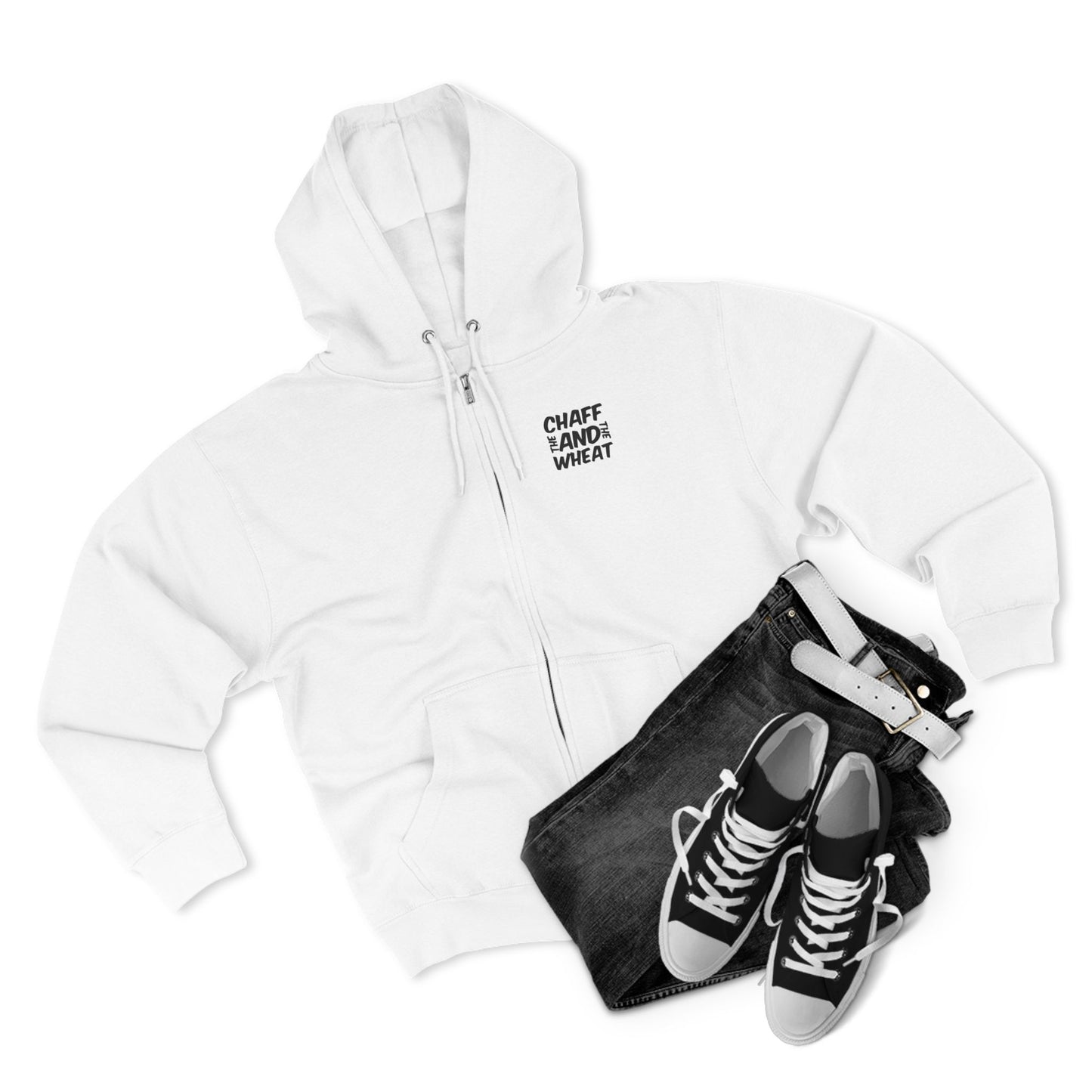 'I declare to you the gospel' - Dark Lettered Edition - (3 Color Options) - Adult Unisex Zip Hoodie
