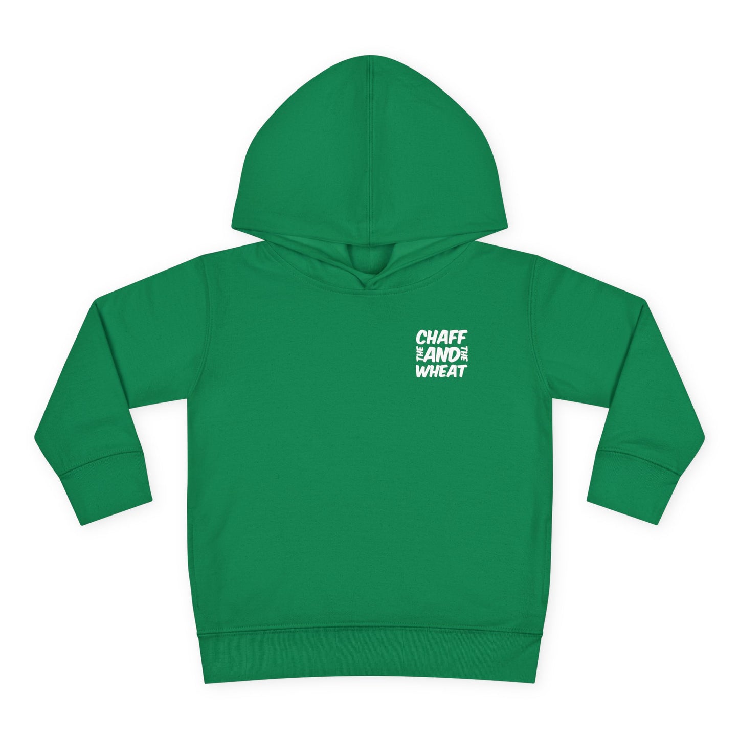 'I declare to you the gospel' - Back Text, Light Lettered Edition - (15 Color Options) - Toddler Pullover Fleece Hoodie