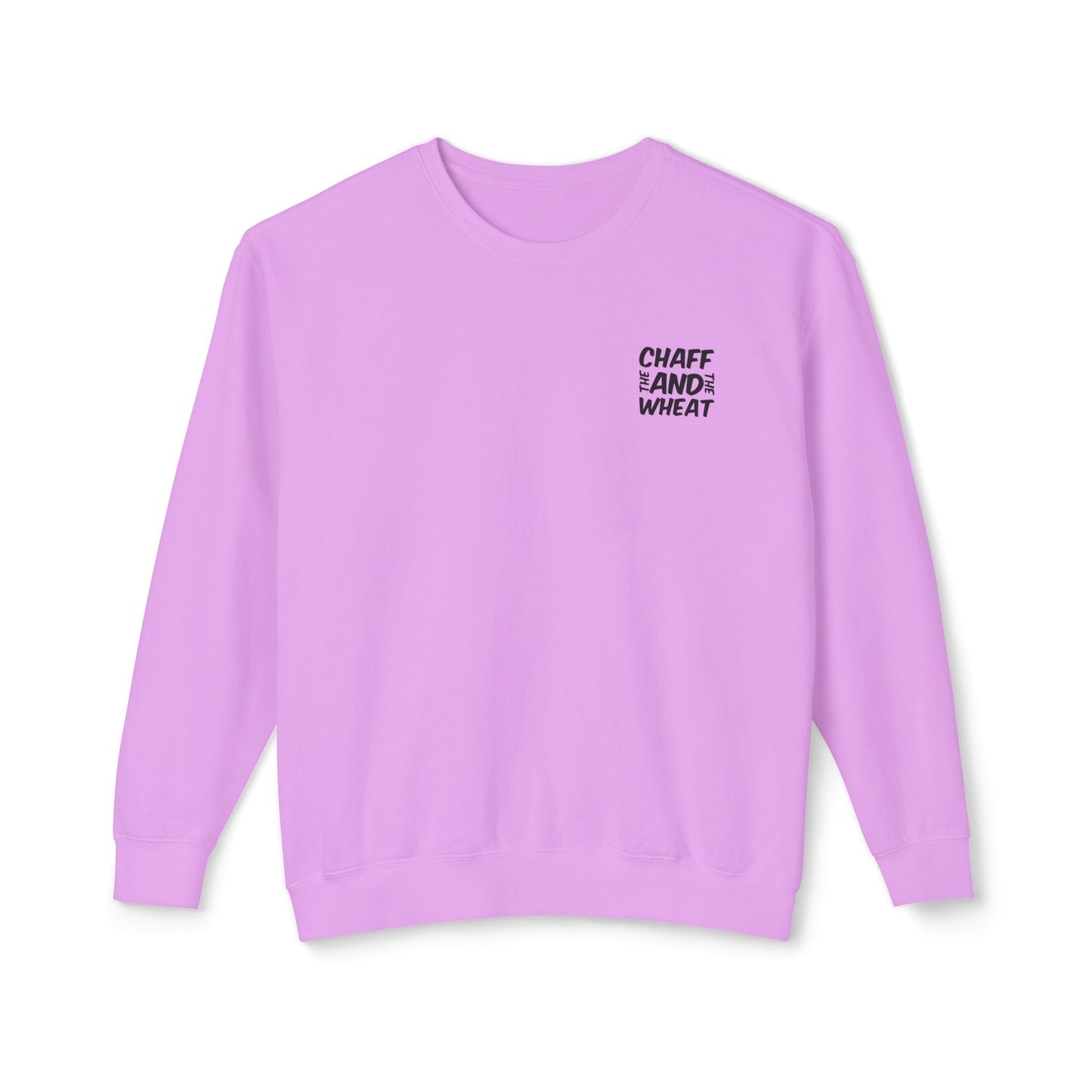 'I declare to you the gospel' - Back Text, Dark Lettered Edition - (7 Color Options) - Adult Unisex Lightweight Crewneck Sweatshirt