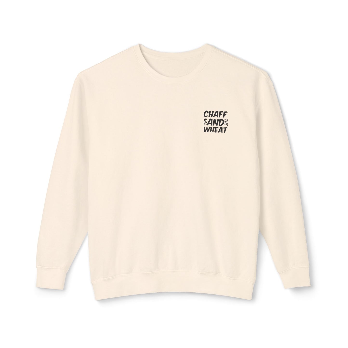 'I declare to you the gospel' - Back Text, Dark Lettered Edition - (7 Color Options) - Adult Unisex Lightweight Crewneck Sweatshirt