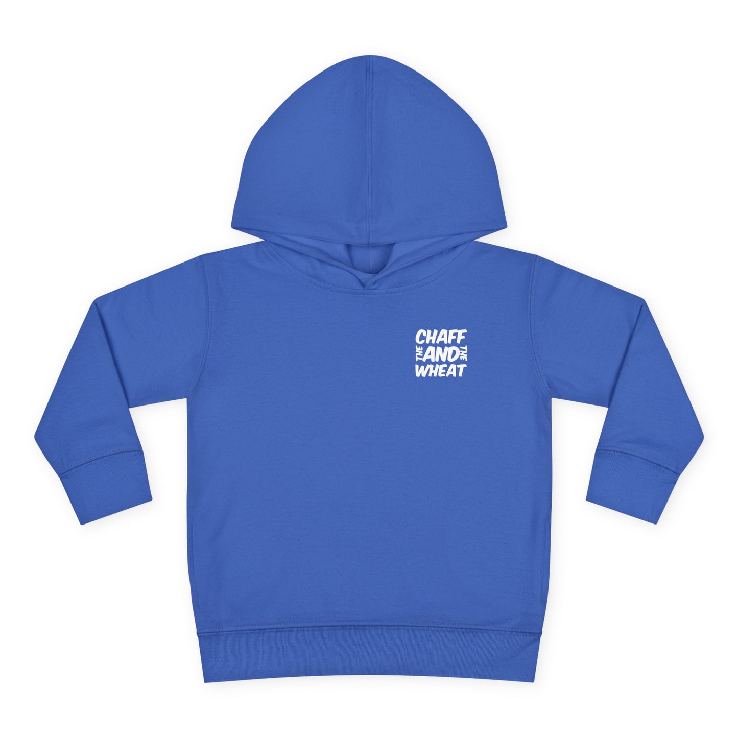 'I declare to you the gospel' - Back Text, Light Lettered Edition - (15 Color Options) - Toddler Pullover Fleece Hoodie