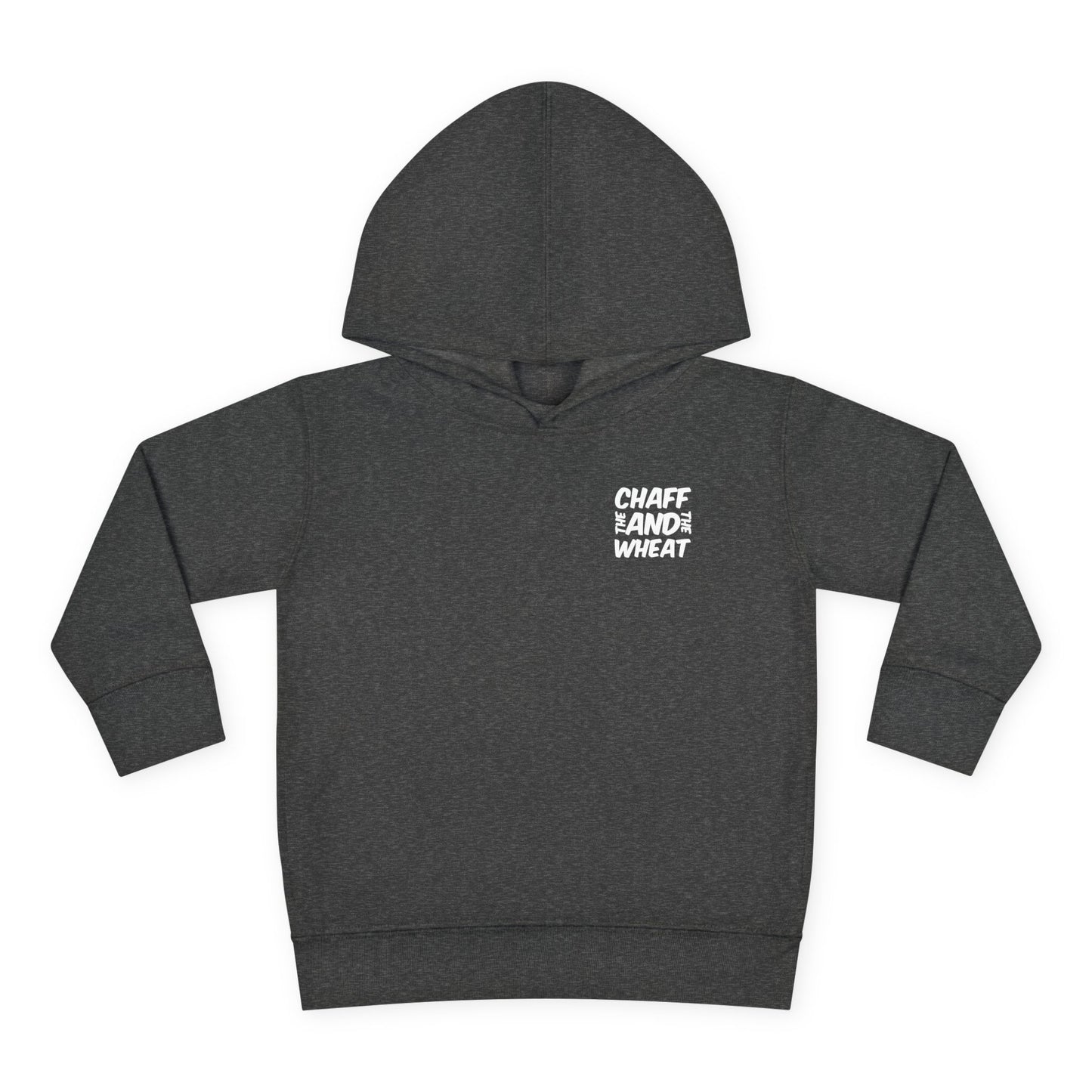 'I declare to you the gospel' - Back Text, Light Lettered Edition - (15 Color Options) - Toddler Pullover Fleece Hoodie