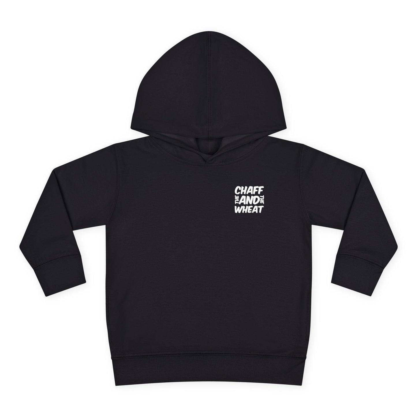 'I declare to you the gospel' - Back Text, Light Lettered Edition - (15 Color Options) - Toddler Pullover Fleece Hoodie