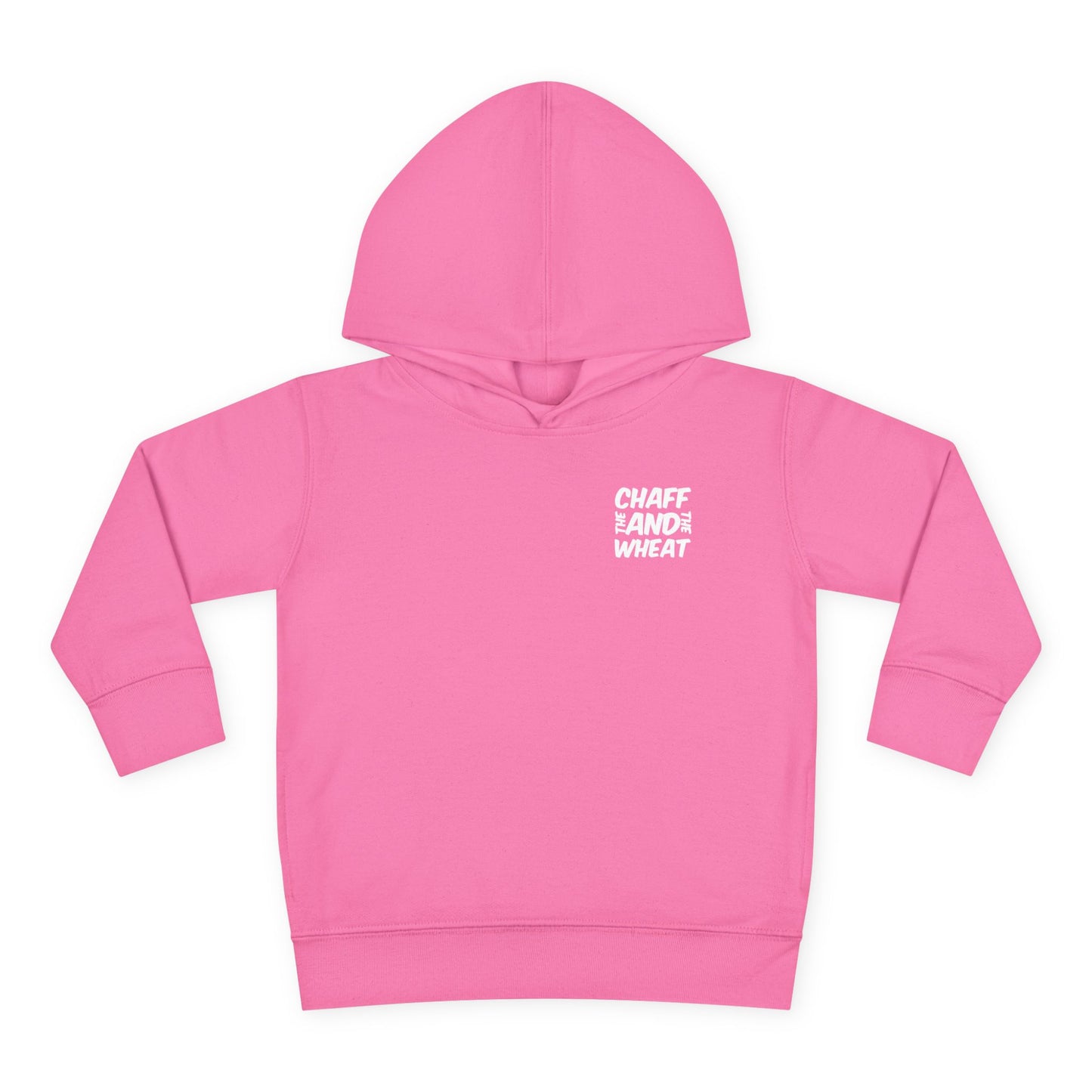 'I declare to you the gospel' - Back Text, Light Lettered Edition - (15 Color Options) - Toddler Pullover Fleece Hoodie