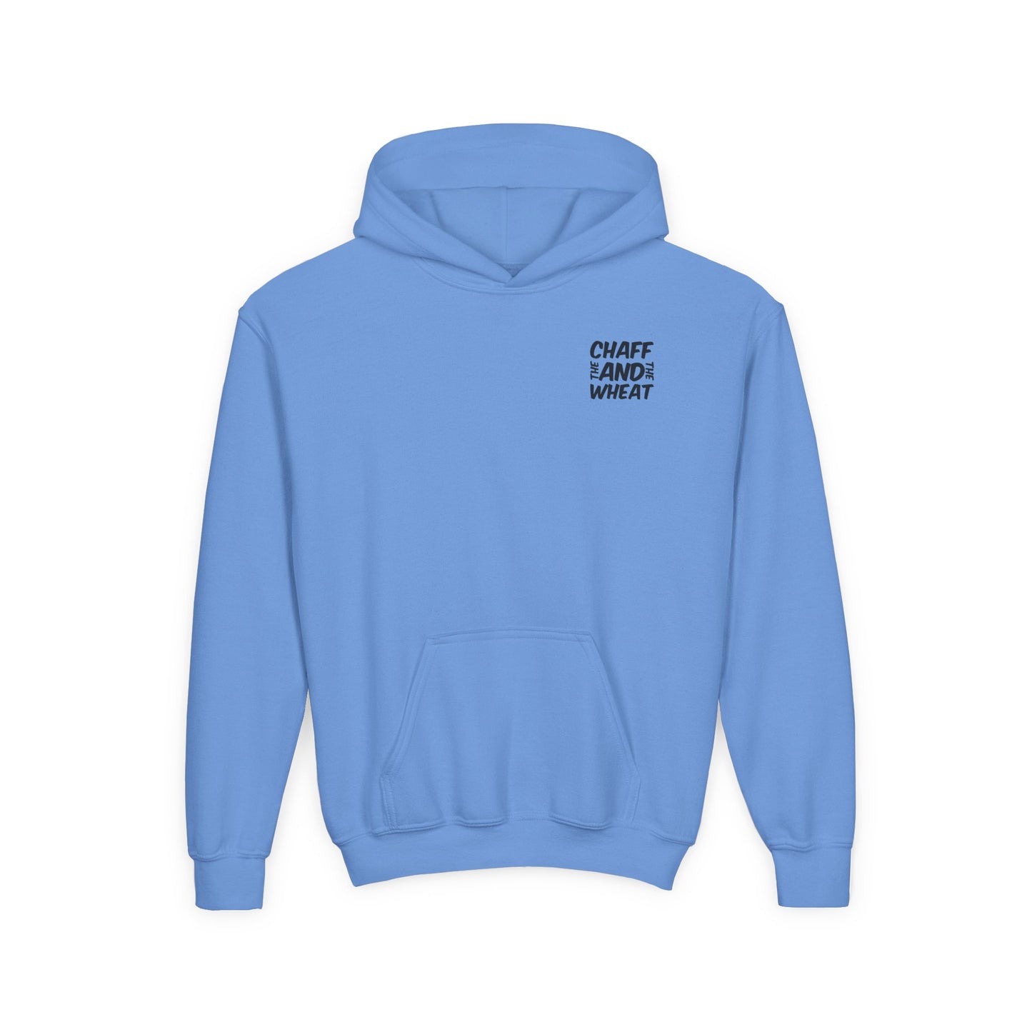 'I declare to you the gospel' - Dark Lettered Edition - (9 Color Options) - Youth Heavy Blend Hoodie