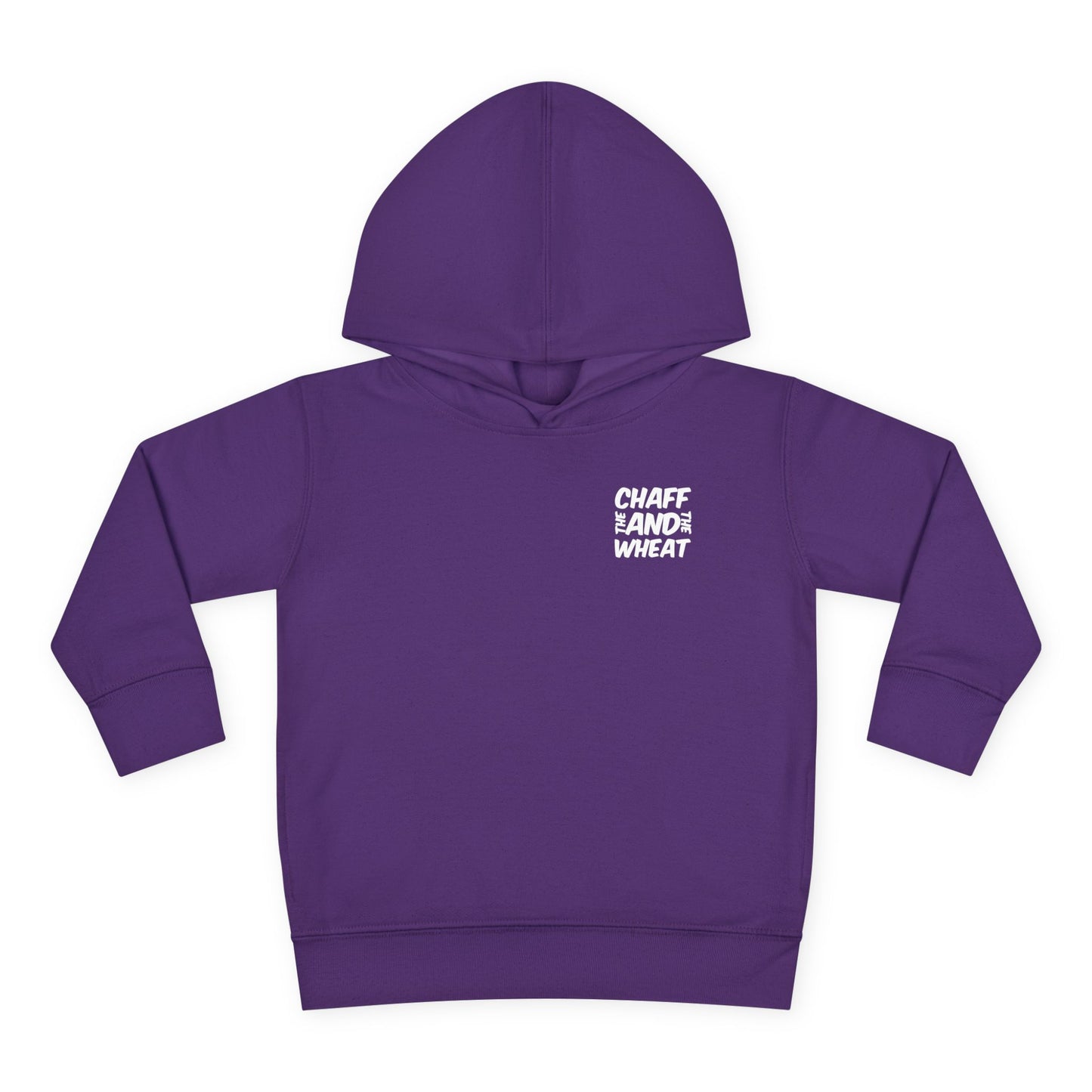 'I declare to you the gospel' - Back Text, Light Lettered Edition - (15 Color Options) - Toddler Pullover Fleece Hoodie