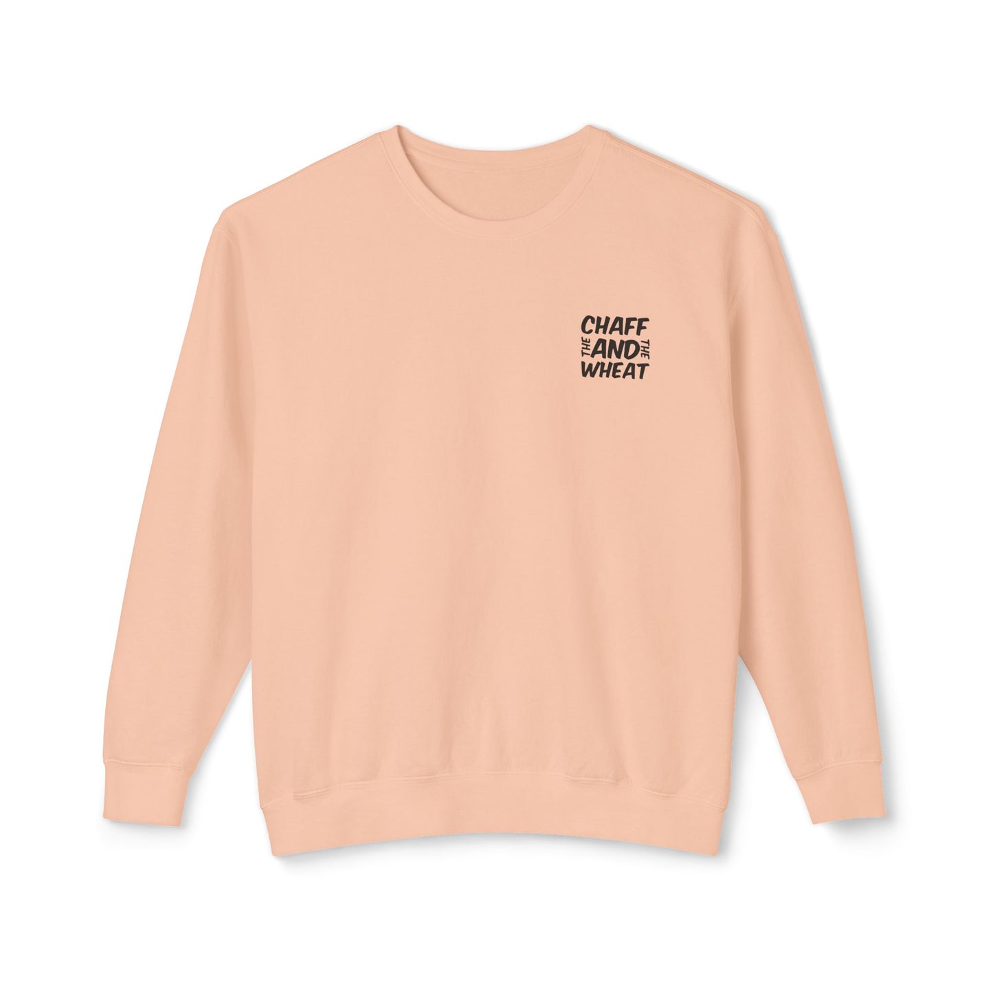 'I declare to you the gospel' - Back Text, Dark Lettered Edition - (7 Color Options) - Adult Unisex Lightweight Crewneck Sweatshirt