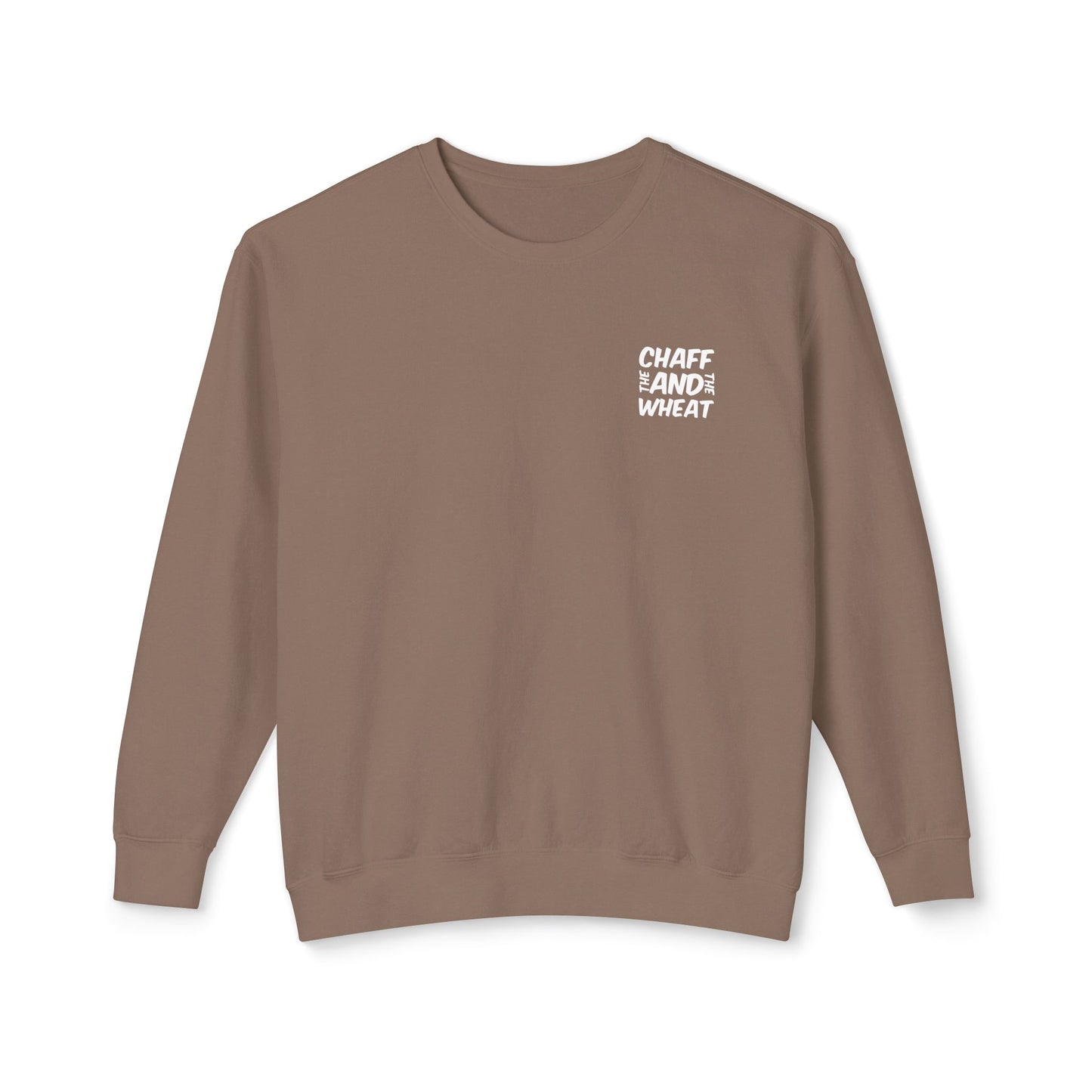 'I declare to you the gospel' - Back Text, Light Lettered Edition - (10 Color Options) - Adult Unisex Lightweight Crewneck Sweatshirt
