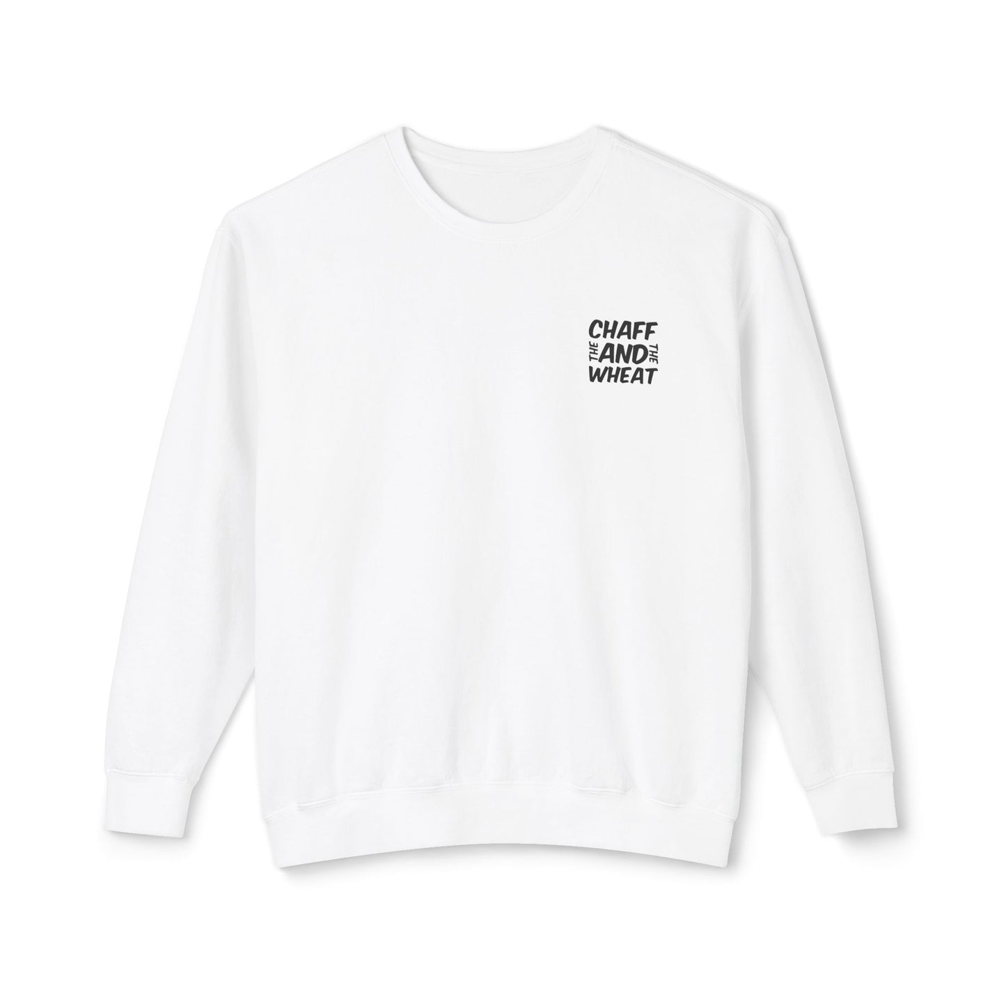 'I declare to you the gospel' - Back Text, Dark Lettered Edition - (7 Color Options) - Adult Unisex Lightweight Crewneck Sweatshirt