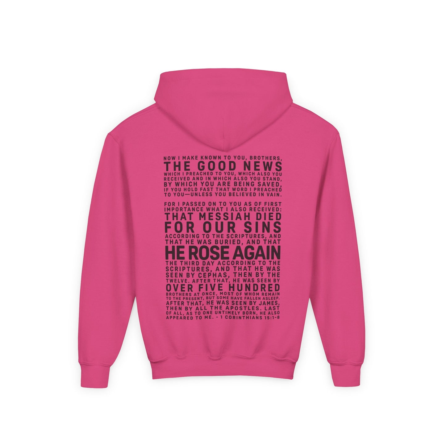 The Gospel - Youth Pullover Hoodie - Dark Lettered Edition - (12 Colors)