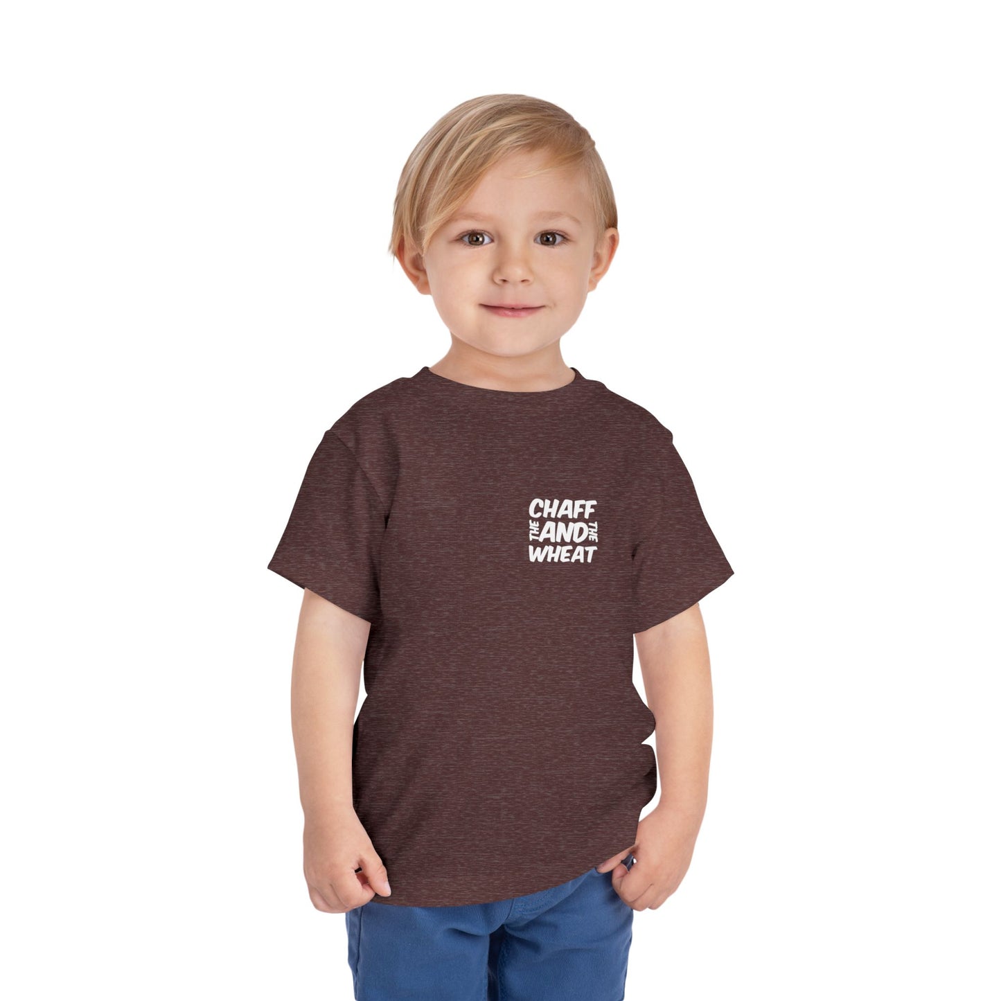 'I declare to you the gospel' - Back Text, Light-Lettered Edition - (9 Color Options) - Toddler Short Sleeve Tee