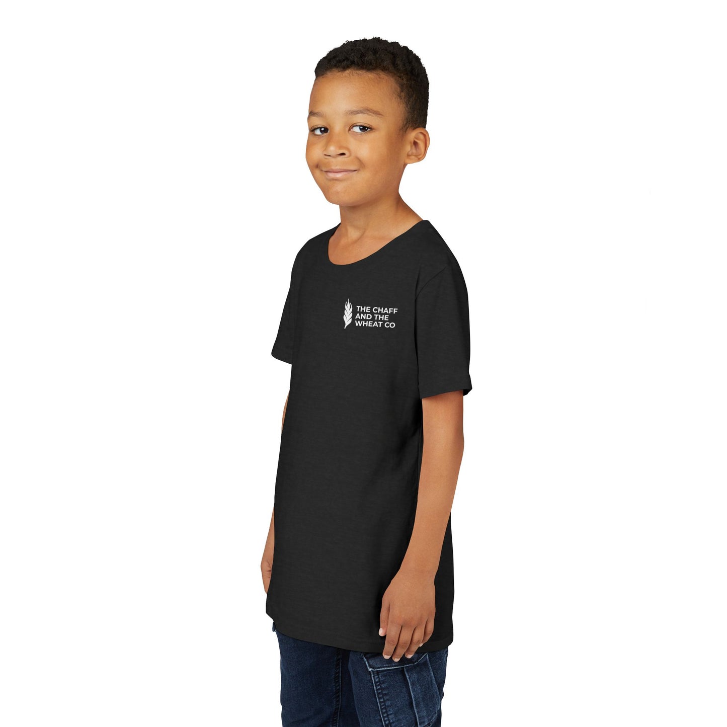 The Gospel - Youth Short Sleeve Tee - Back Text, Light-Lettered Edition - (22 Colors)