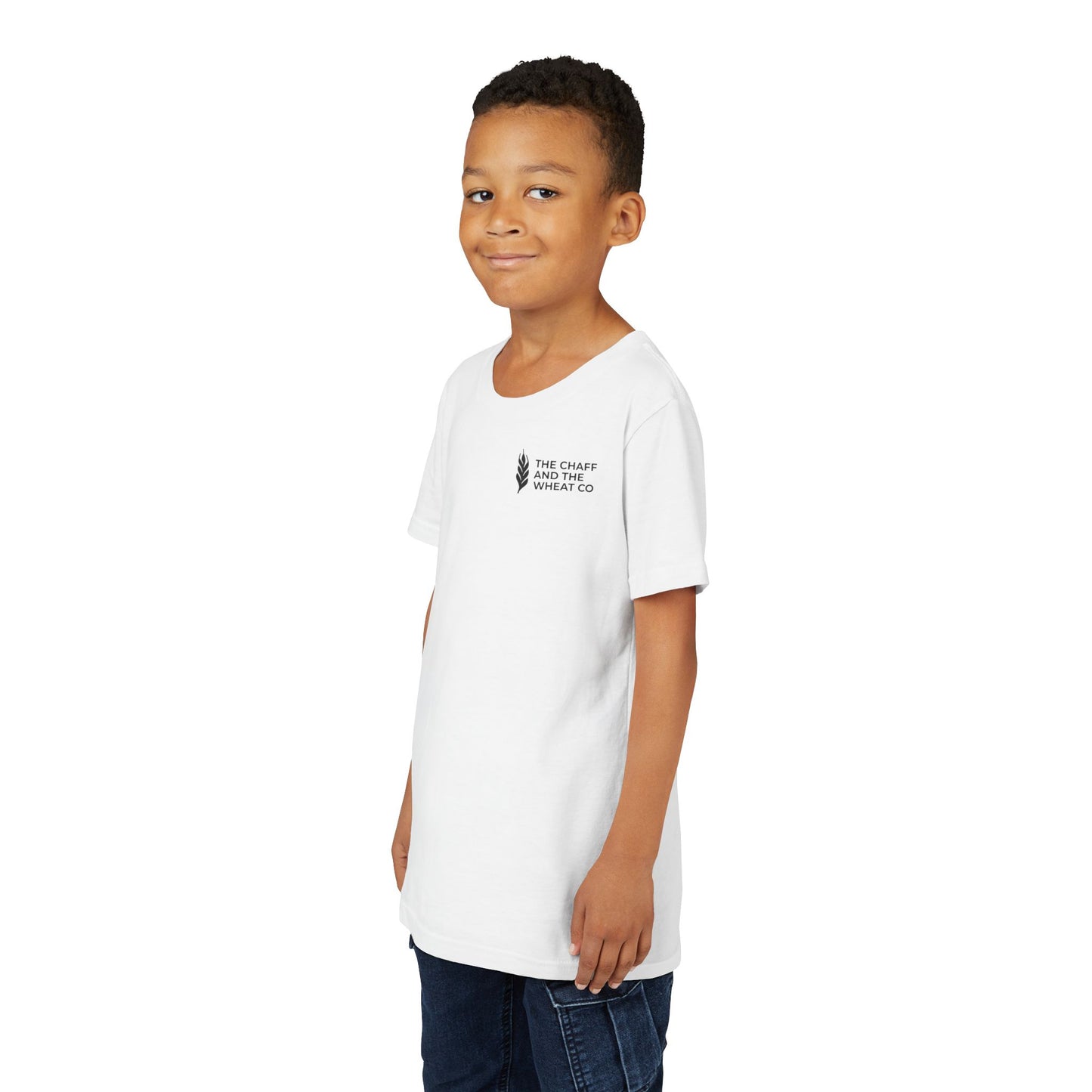 The Gospel - Youth Short Sleeve Tee - Back Text, Dark-Lettered Edition - (17 Colors)