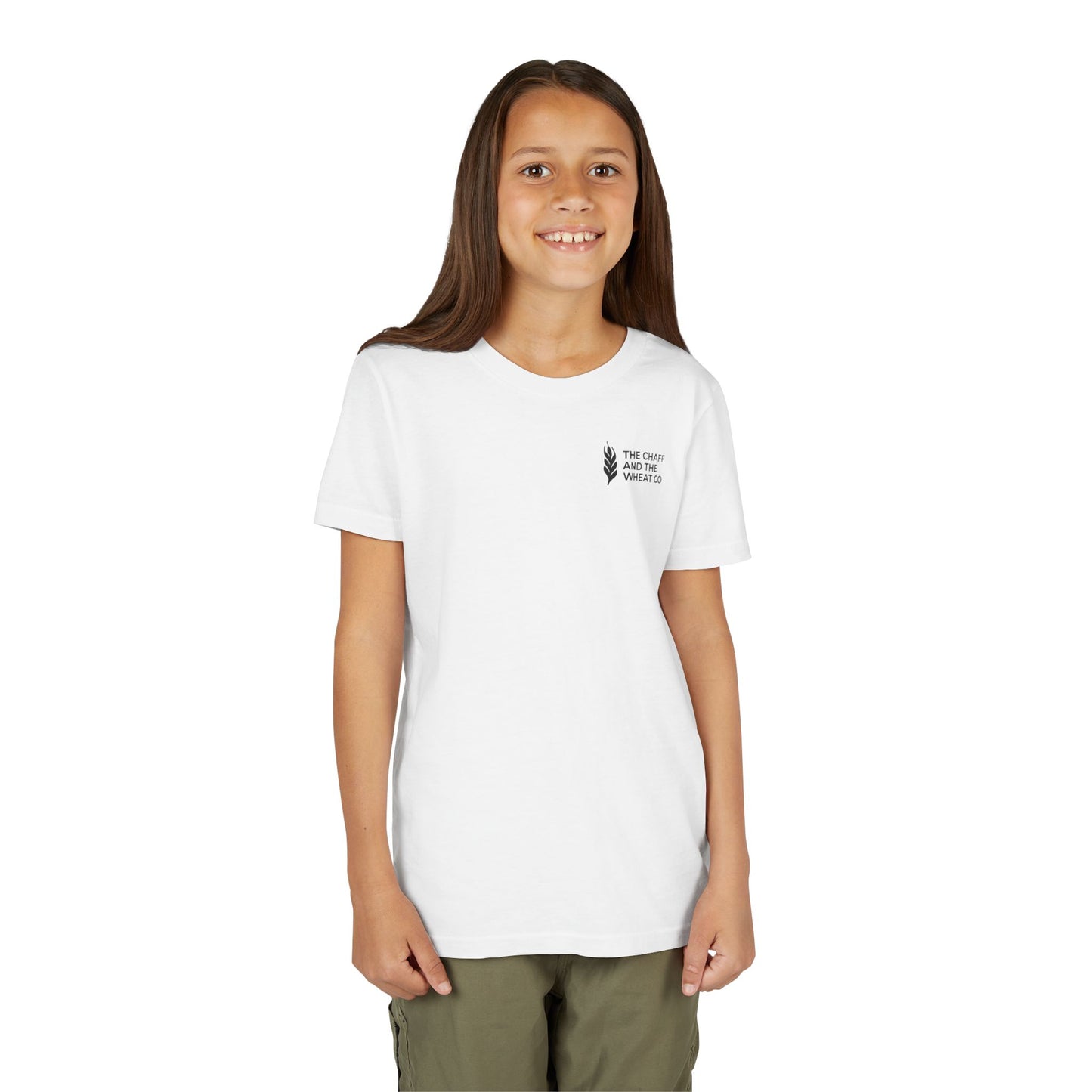 The Gospel - Youth Short Sleeve Tee - Back Text, Dark-Lettered Edition - (17 Colors)