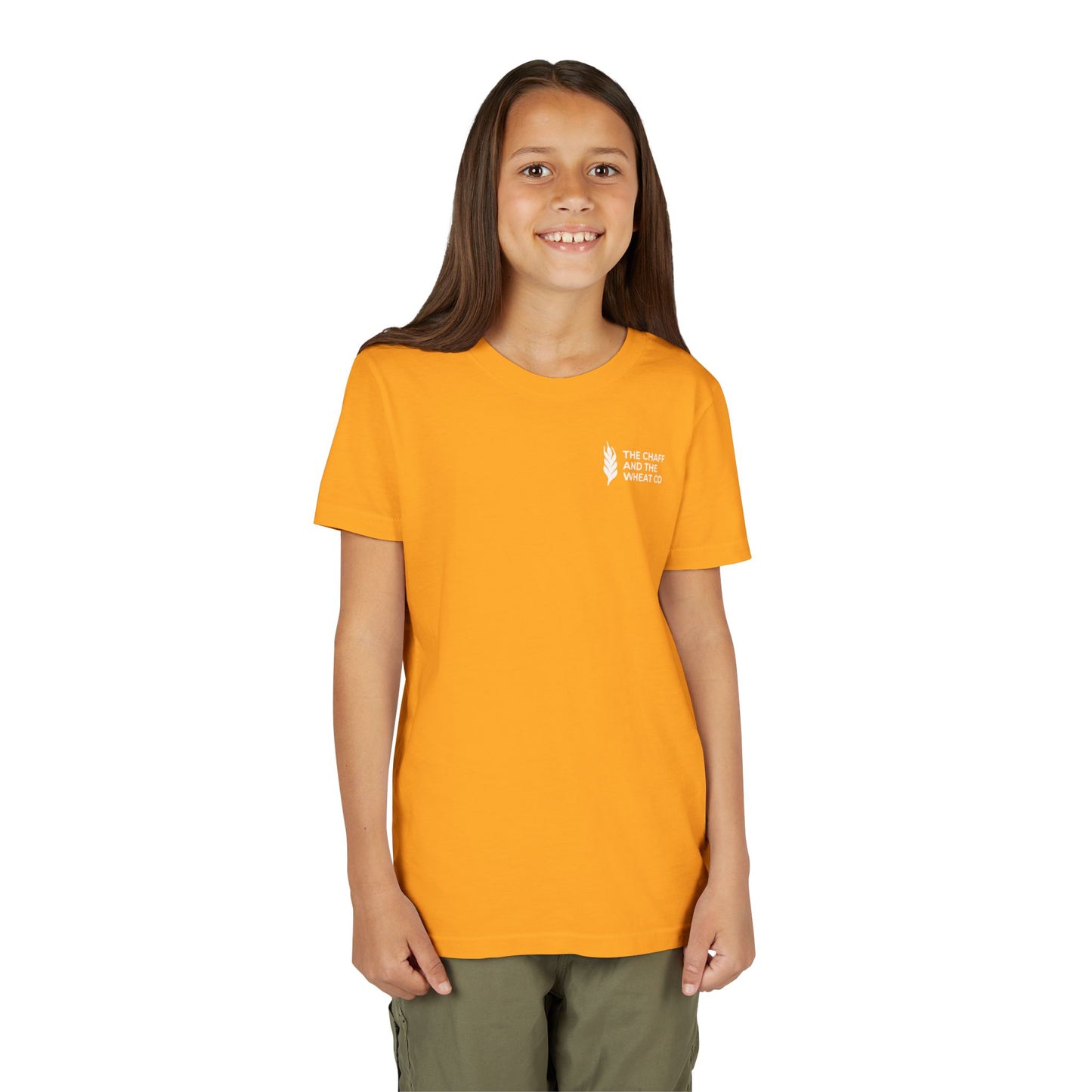 The Gospel - Youth Short Sleeve Tee - Back Text, Light-Lettered Edition - (22 Colors)