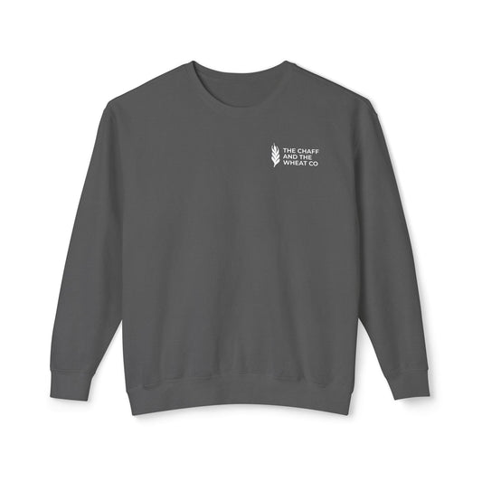 The Gospel - Adult Unisex Crewneck Sweatshirt - Back Text, Light Lettered Edition - (11 Colors)