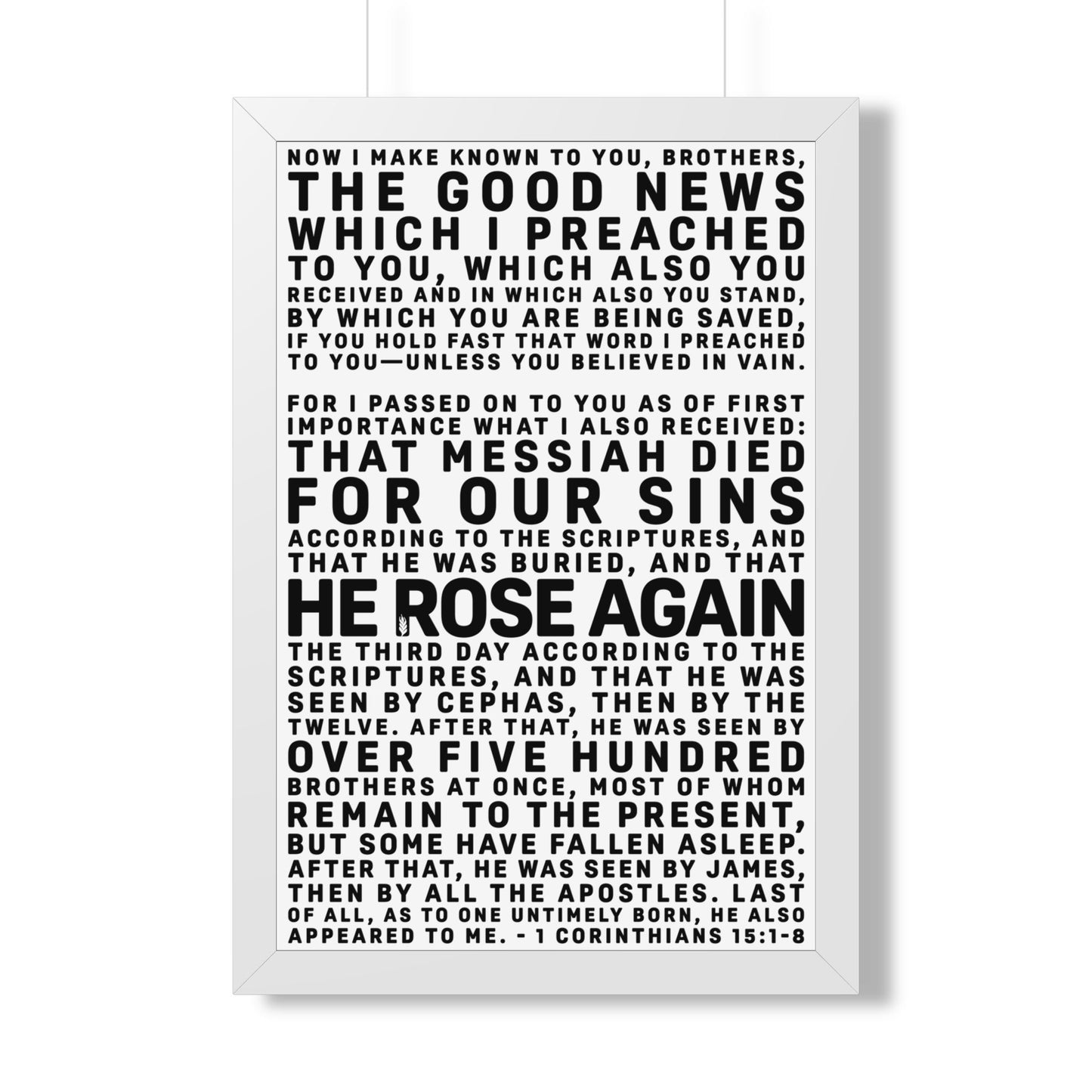 The Gospel - Framed Poster - (4 Sizes // 3 Frame Colors)