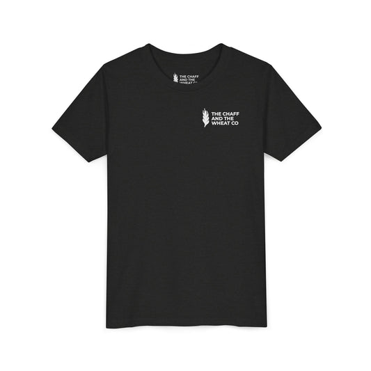 The Gospel - Youth Short Sleeve Tee - Back Text, Light-Lettered Edition - (22 Colors)