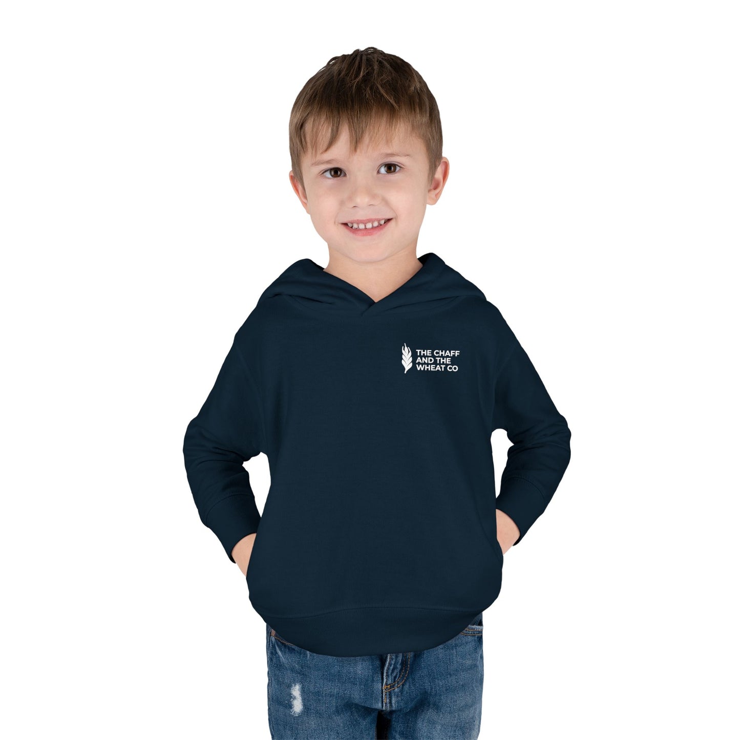 The Gospel - Toddler Pullover Hoodie - Back Text, Light Lettered Edition - (15 Colors)