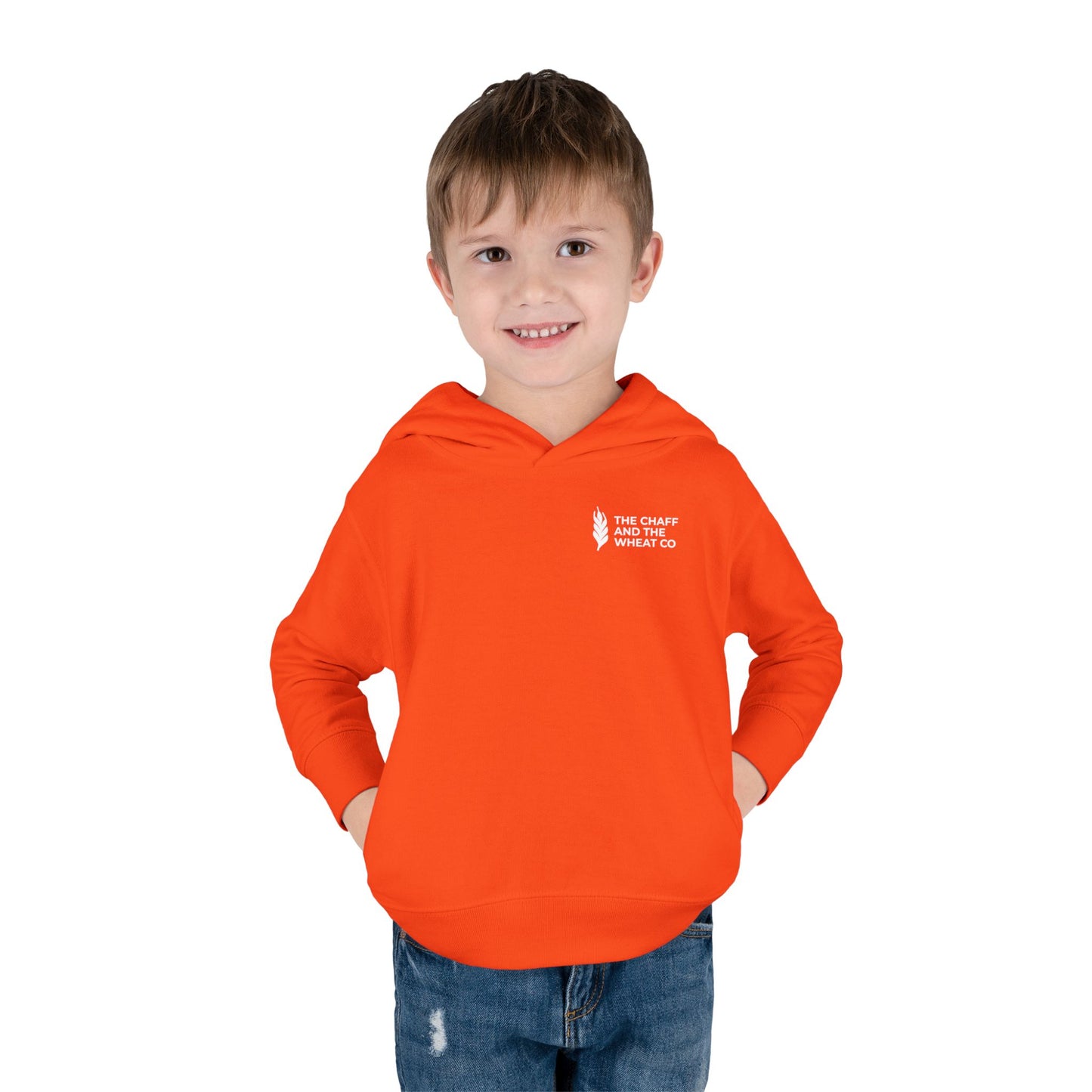 The Gospel - Toddler Pullover Hoodie - Back Text, Light Lettered Edition - (15 Colors)