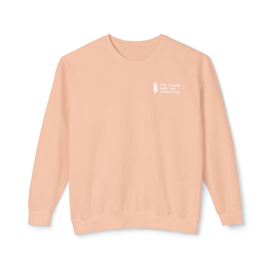 The Gospel - Adult Unisex Crewneck Sweatshirt - Back Text, Light Lettered Edition - (11 Colors)