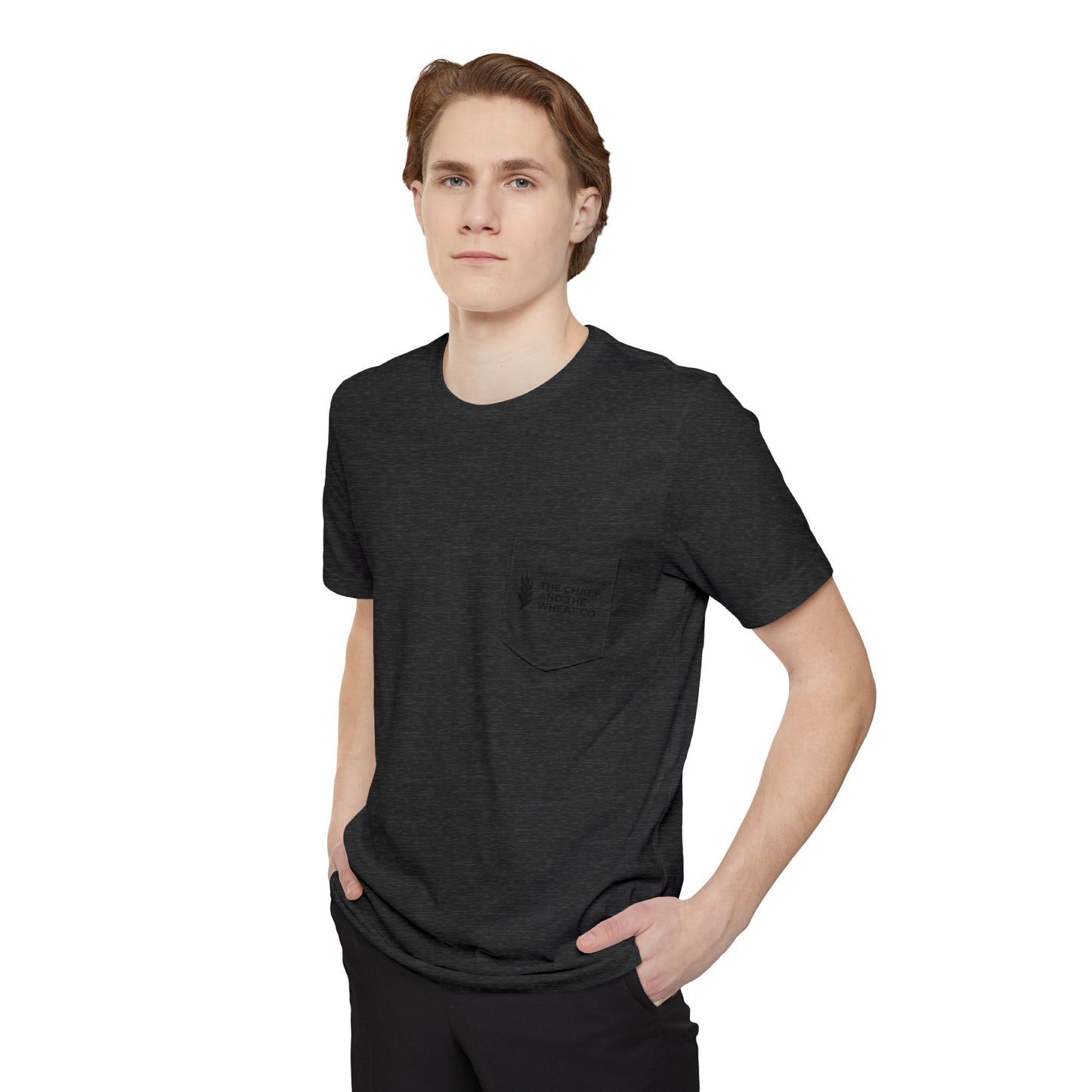 The Gospel - Adult Unisex Pocket Tee - Back Text, Dark-Lettered Edition - (4 Colors)