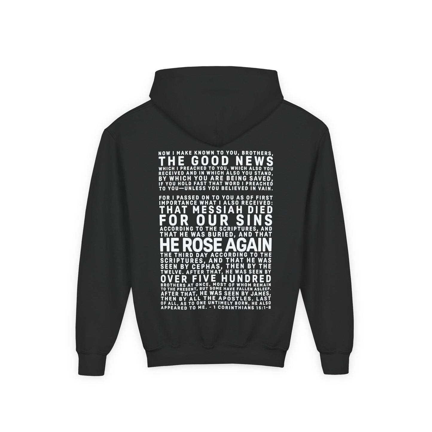 The Gospel - Youth Pullover Hoodie - Light Lettered Edition - (15 Colors)