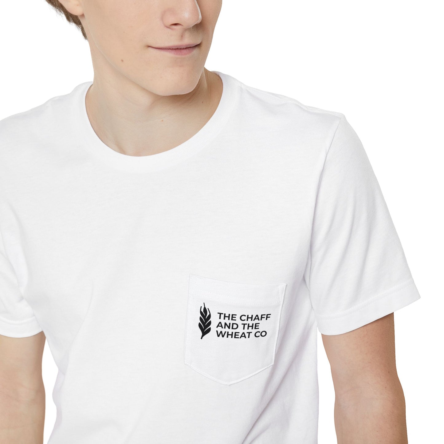 The Gospel - Adult Unisex Pocket Tee - Back Text, Dark-Lettered Edition - (4 Colors)