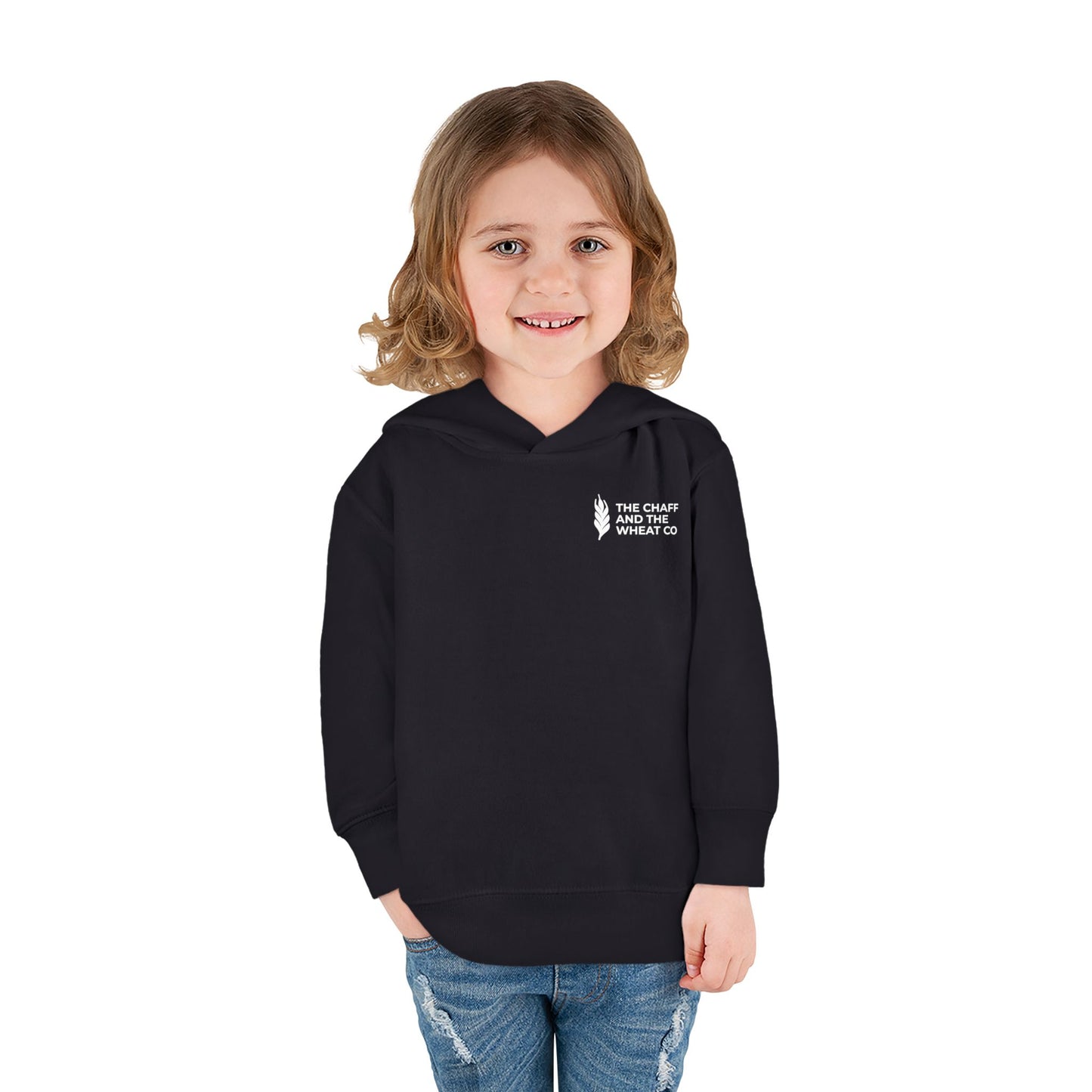 The Gospel - Toddler Pullover Hoodie - Back Text, Light Lettered Edition - (15 Colors)