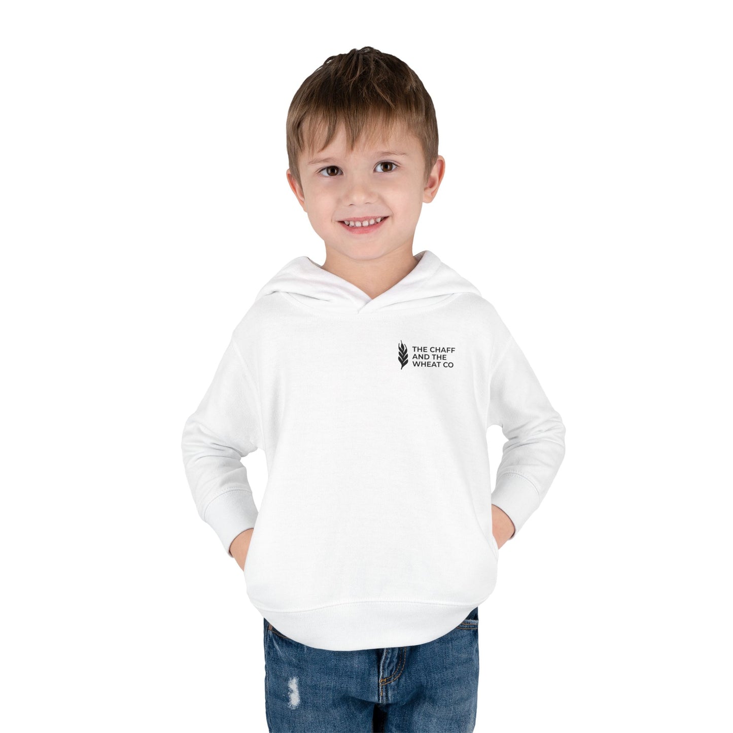 The Gospel - Toddler Pullover Hoodie - Back Text, Dark Lettered Edition - (13 Colors)