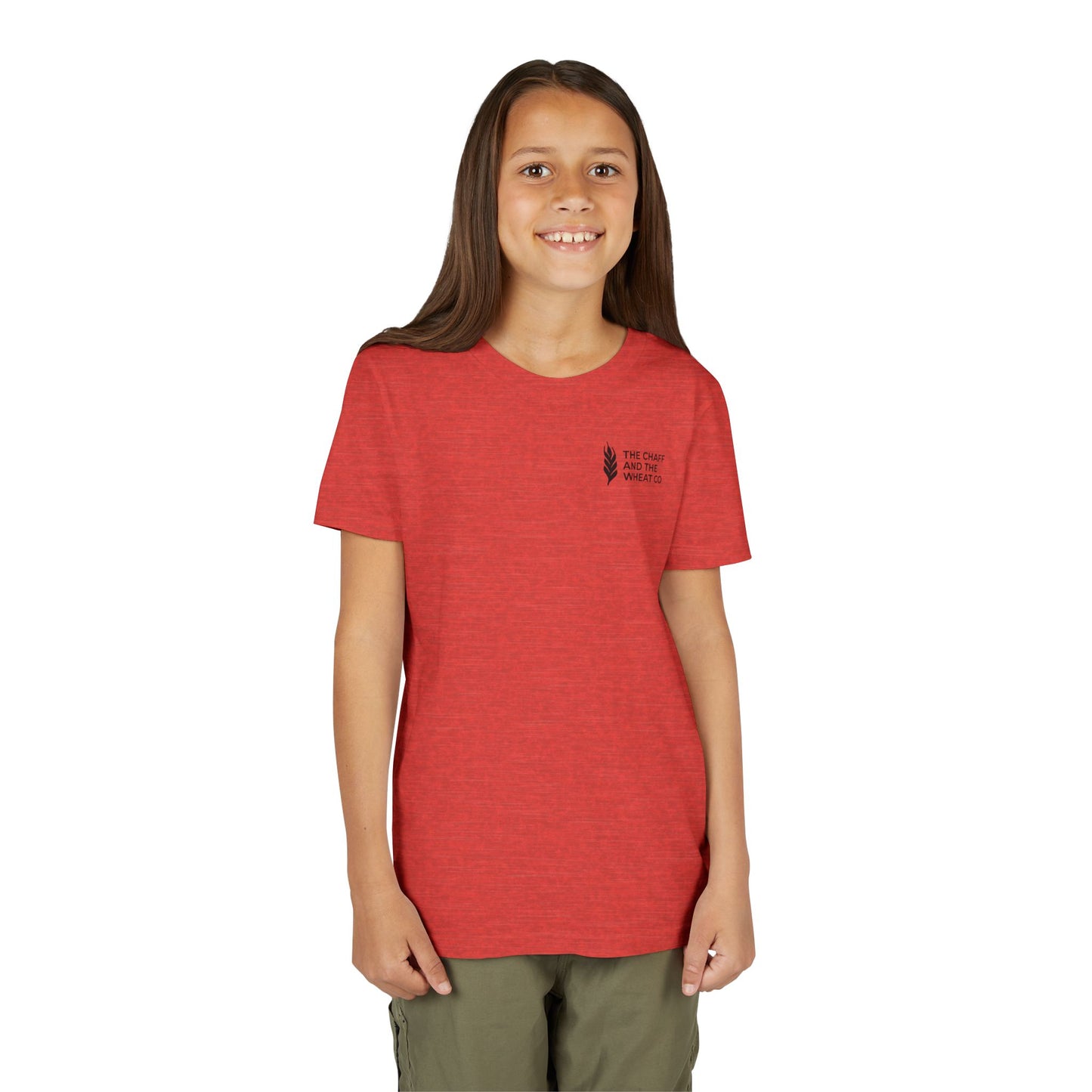 The Gospel - Youth Short Sleeve Tee - Back Text, Dark-Lettered Edition - (17 Colors)