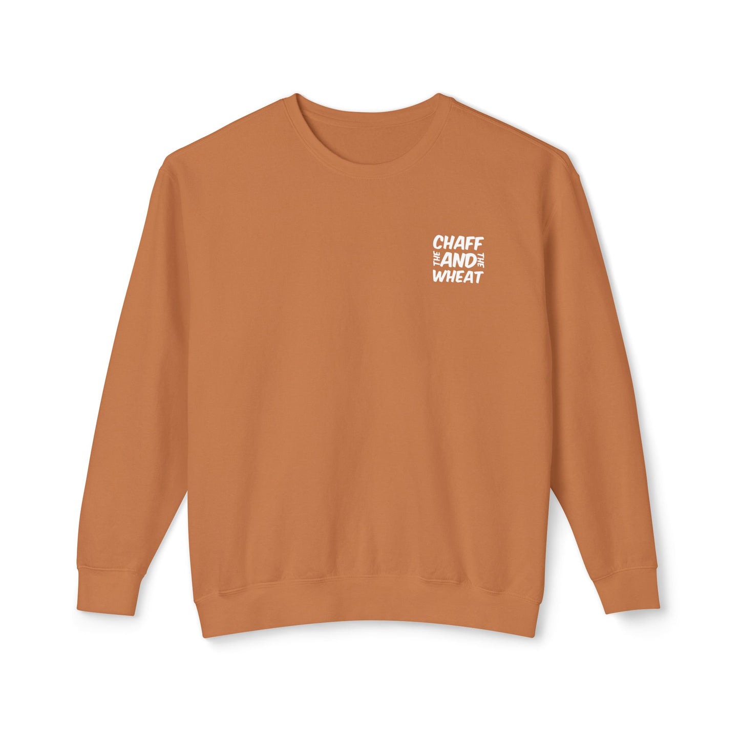 'I declare to you the gospel' - Back Text, Light Lettered Edition - (10 Color Options) - Adult Unisex Lightweight Crewneck Sweatshirt