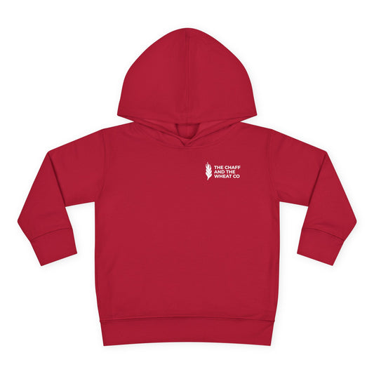 The Gospel - Toddler Pullover Hoodie - Back Text, Light Lettered Edition - (15 Colors)