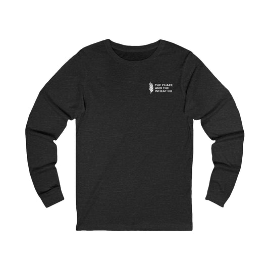 The Gospel - Adult Unisex Long Sleeve Tee - Back Text, Light Lettered Edition - (12 Colors)
