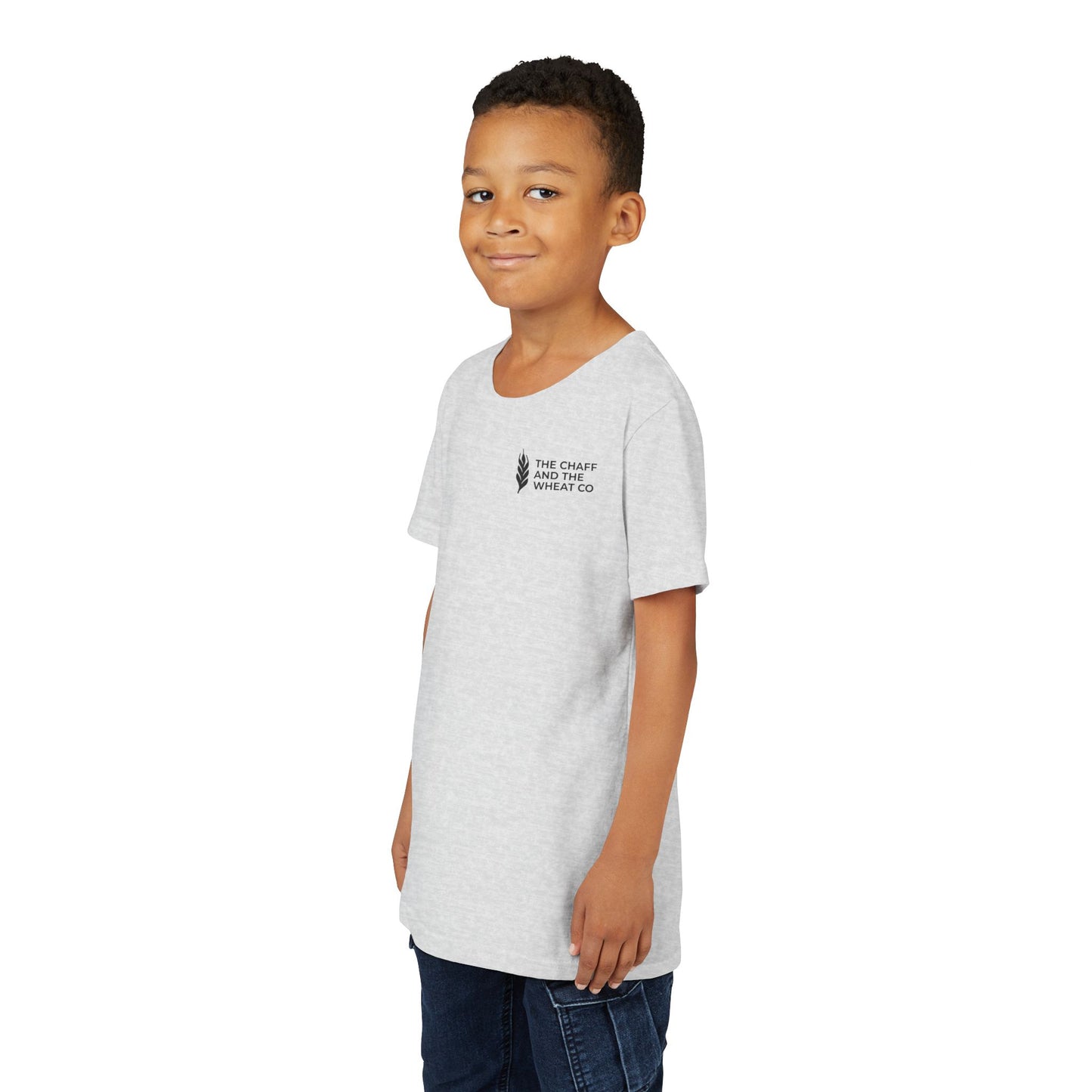 The Gospel - Youth Short Sleeve Tee - Back Text, Dark-Lettered Edition - (17 Colors)