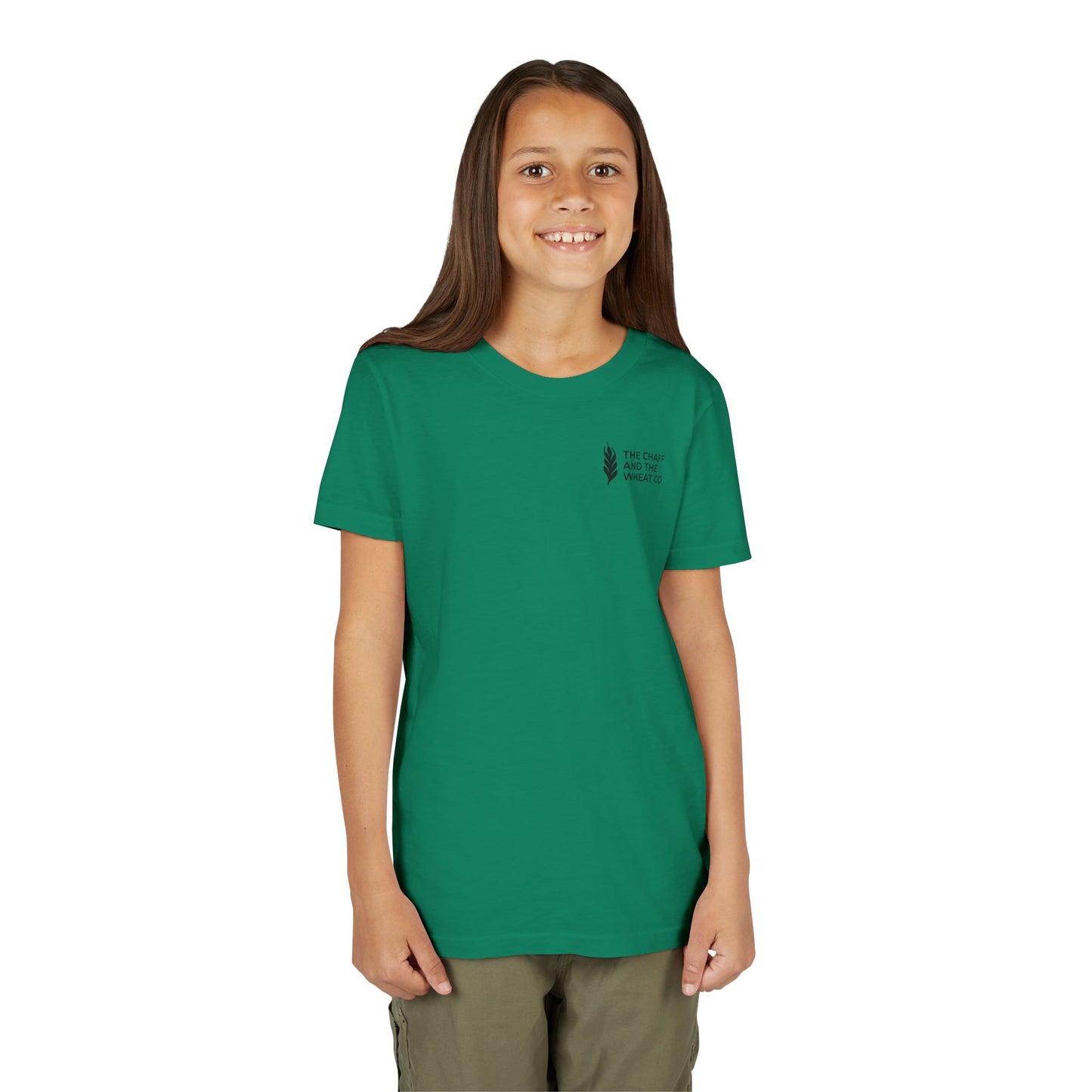 The Gospel - Youth Short Sleeve Tee - Back Text, Dark-Lettered Edition - (17 Colors)