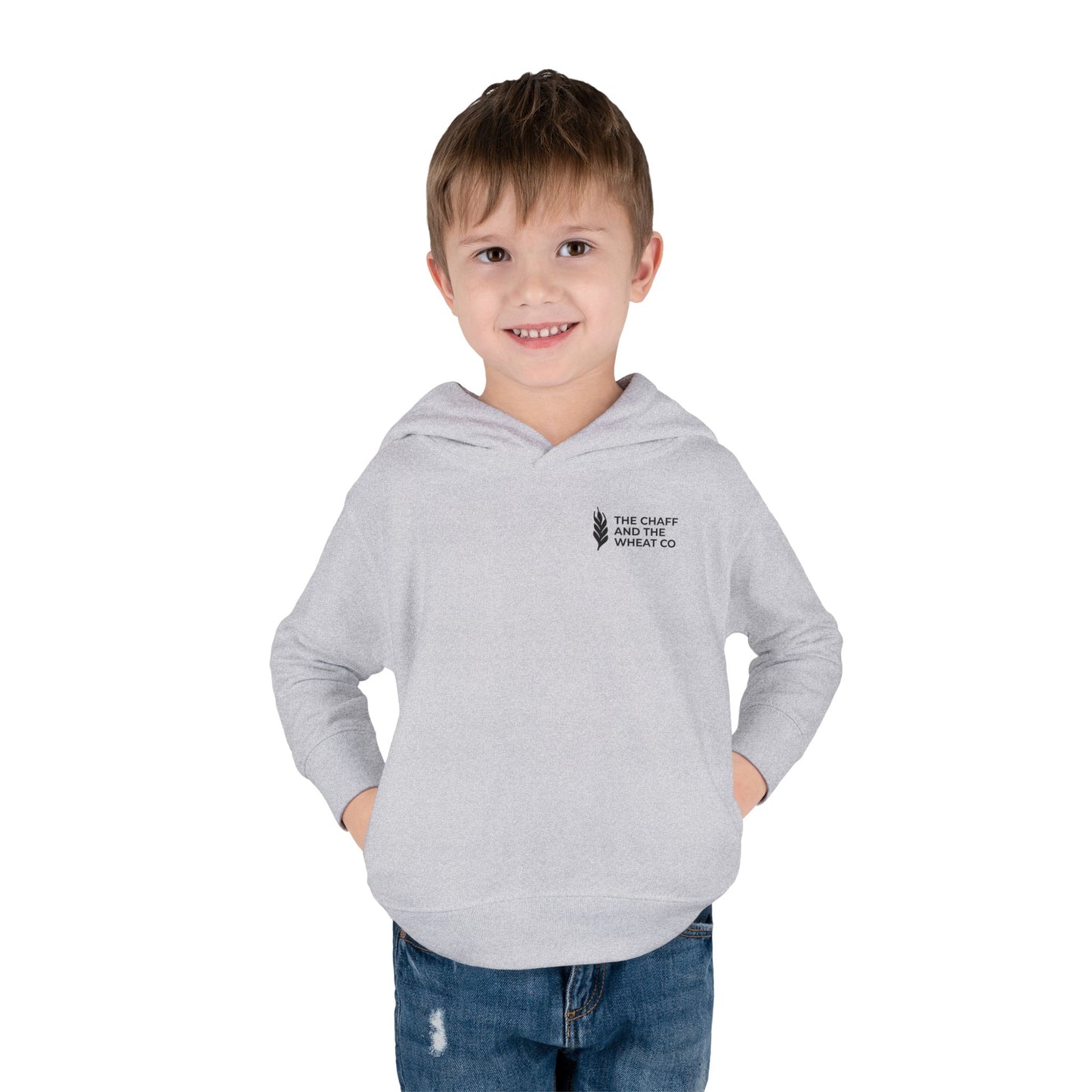 The Gospel - Toddler Pullover Hoodie - Back Text, Dark Lettered Edition - (13 Colors)