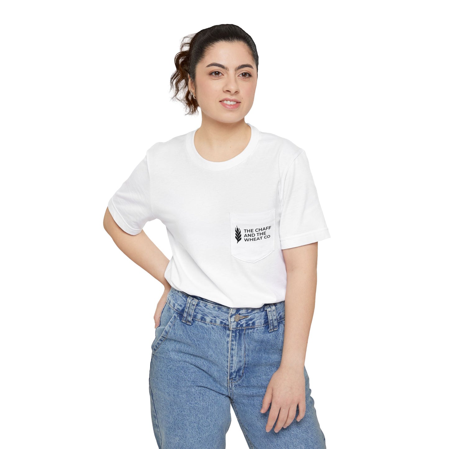 The Gospel - Adult Unisex Pocket Tee - Back Text, Dark-Lettered Edition - (4 Colors)