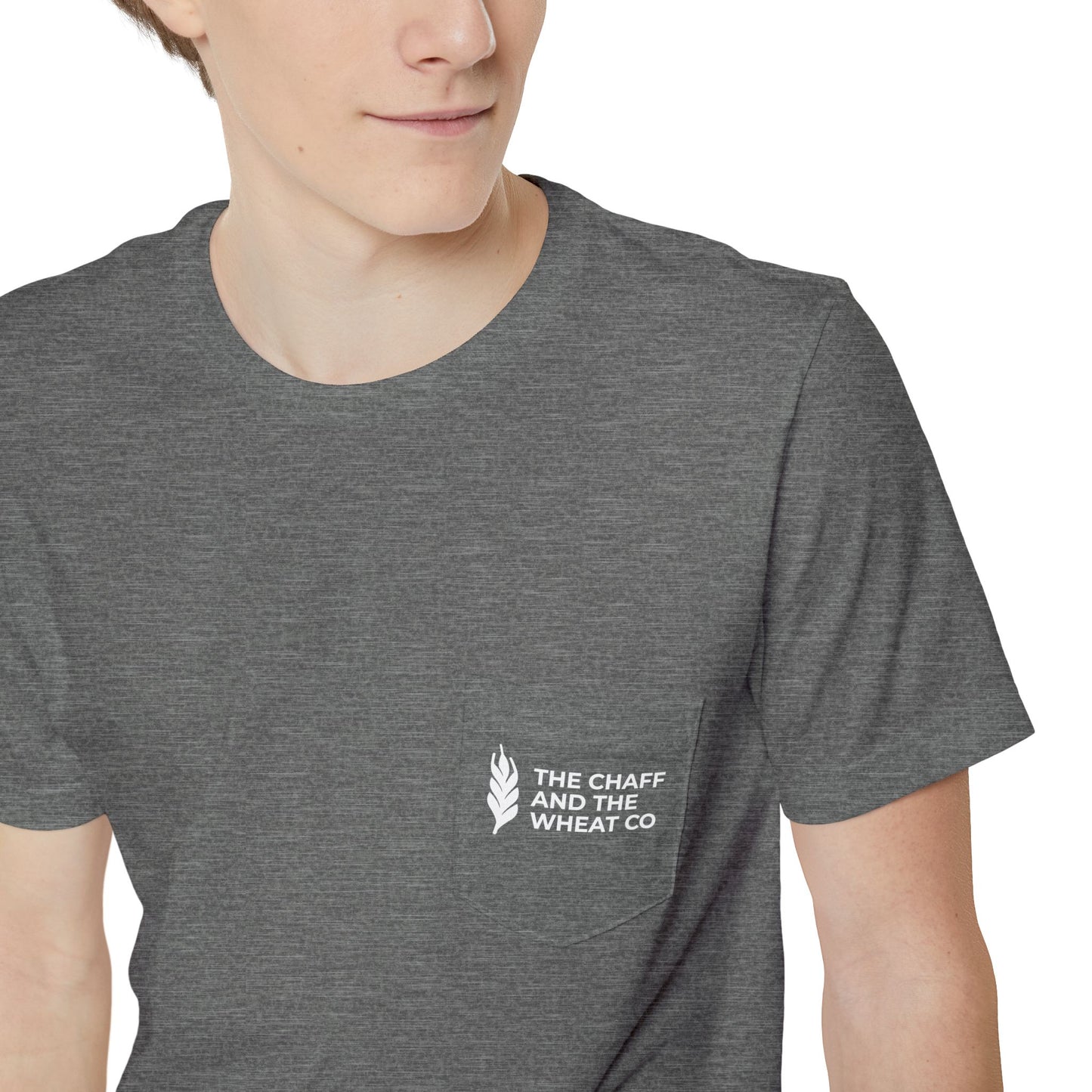 The Gospel - Adult Unisex Pocket Tee - Back Text, Light-Lettered Edition - (5 Colors)