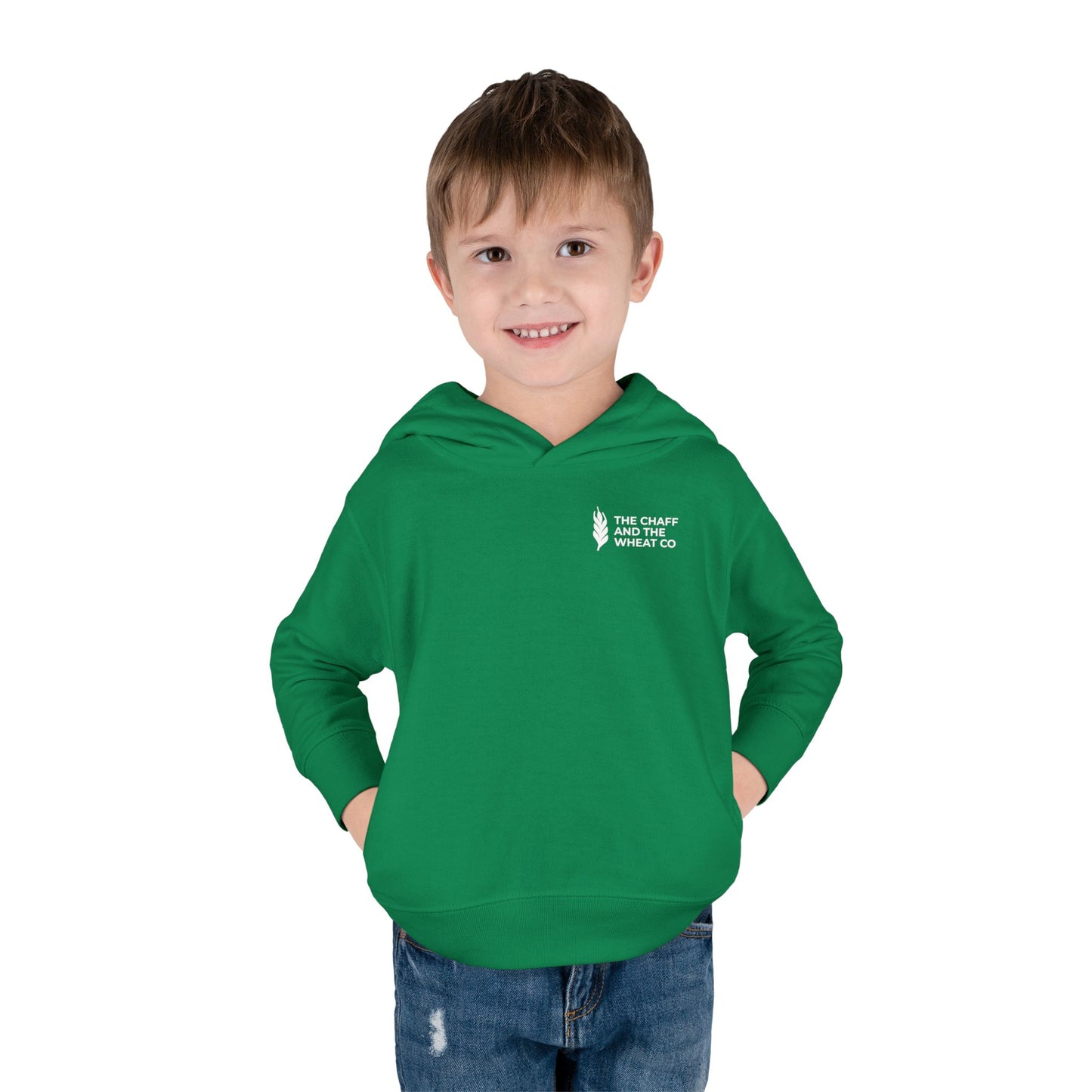 The Gospel - Toddler Pullover Hoodie - Back Text, Light Lettered Edition - (15 Colors)