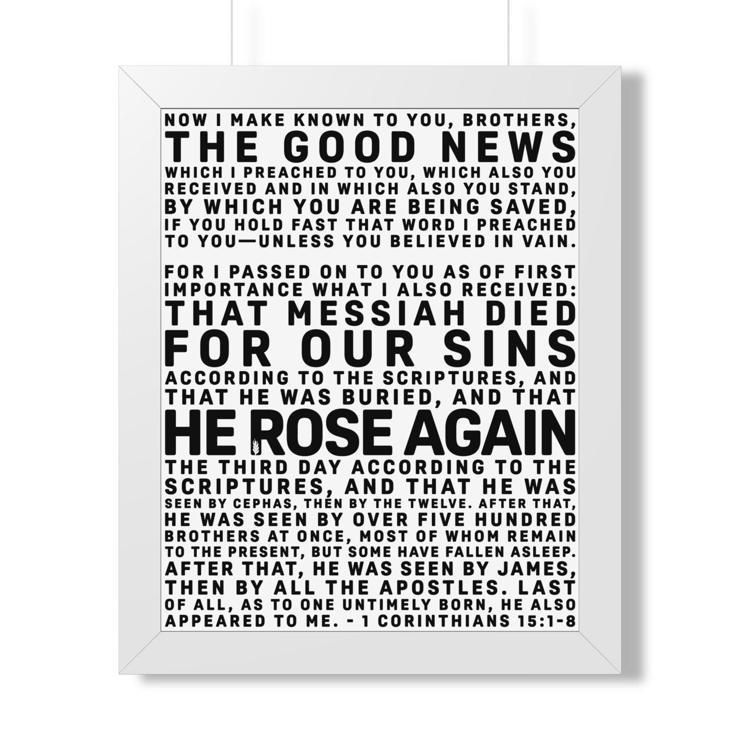The Gospel - Framed Poster - (4 Sizes // 3 Frame Colors)