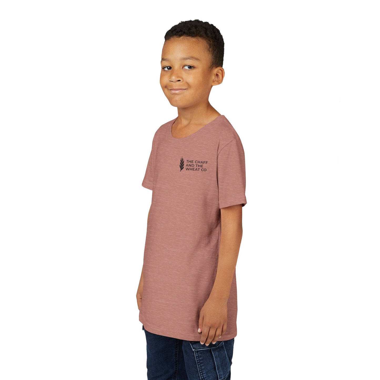 The Gospel - Youth Short Sleeve Tee - Back Text, Dark-Lettered Edition - (17 Colors)