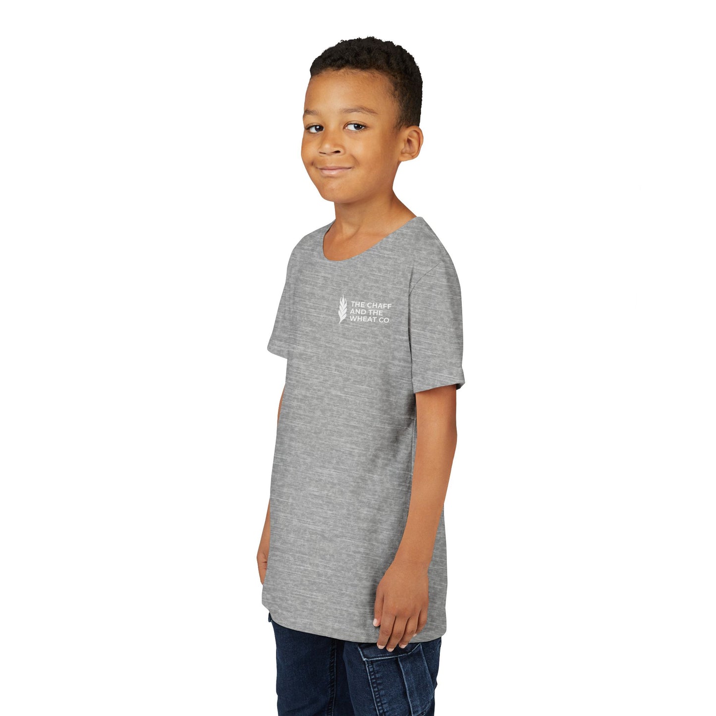 The Gospel - Youth Short Sleeve Tee - Back Text, Light-Lettered Edition - (22 Colors)