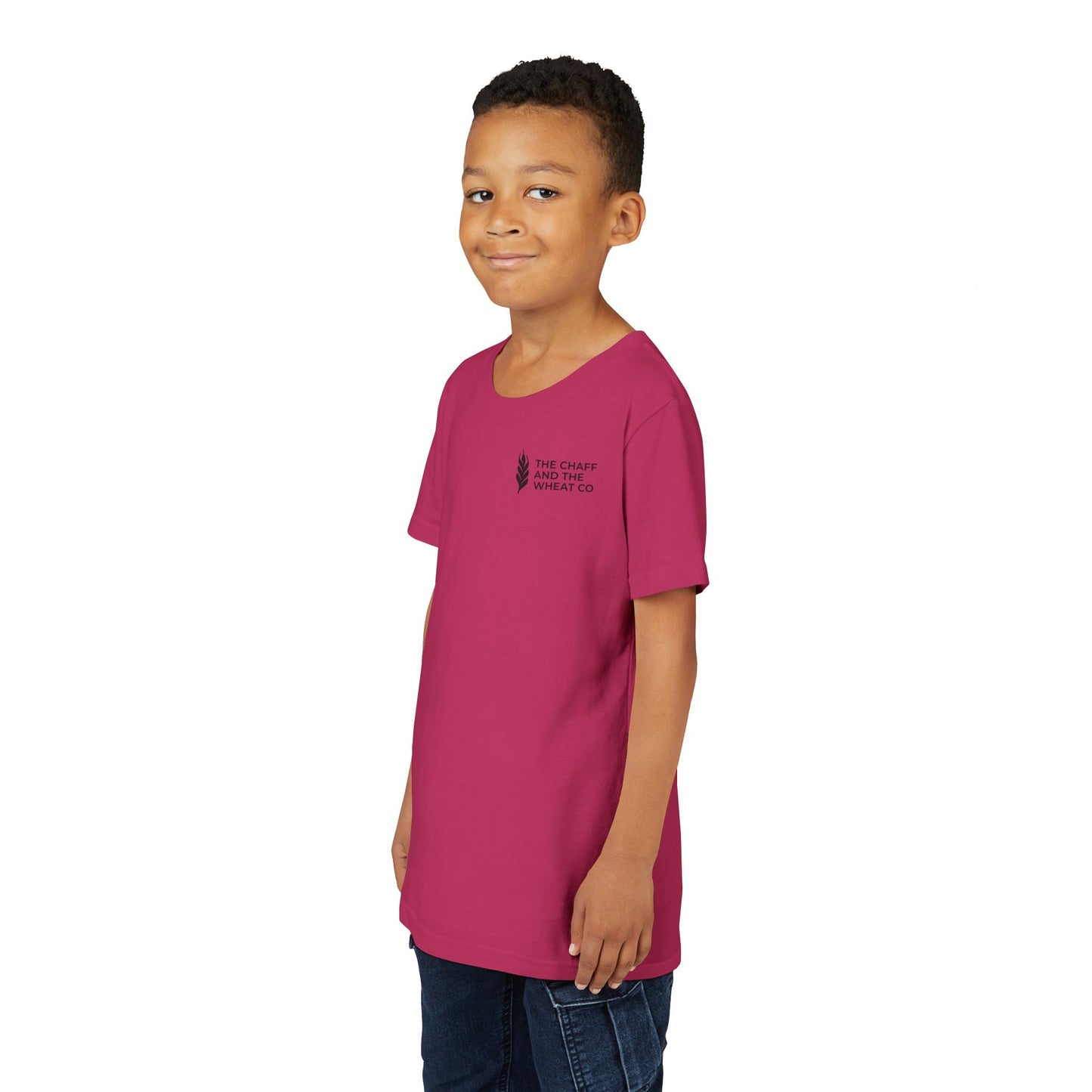 The Gospel - Youth Short Sleeve Tee - Back Text, Dark-Lettered Edition - (17 Colors)
