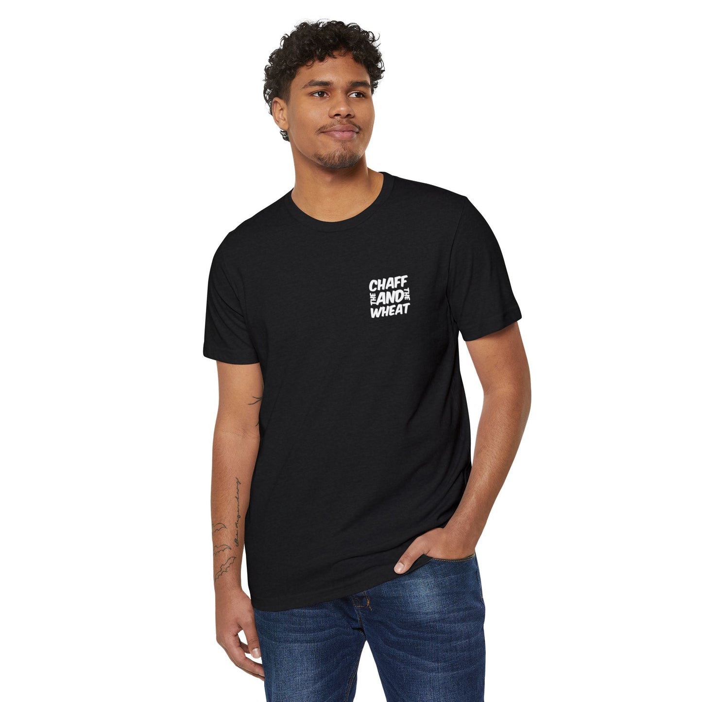 'I declare to you the gospel' - Back Text, Light-Lettered Edition - (5 Color Options) - Adult Unisex Recycled Organic T-Shirt